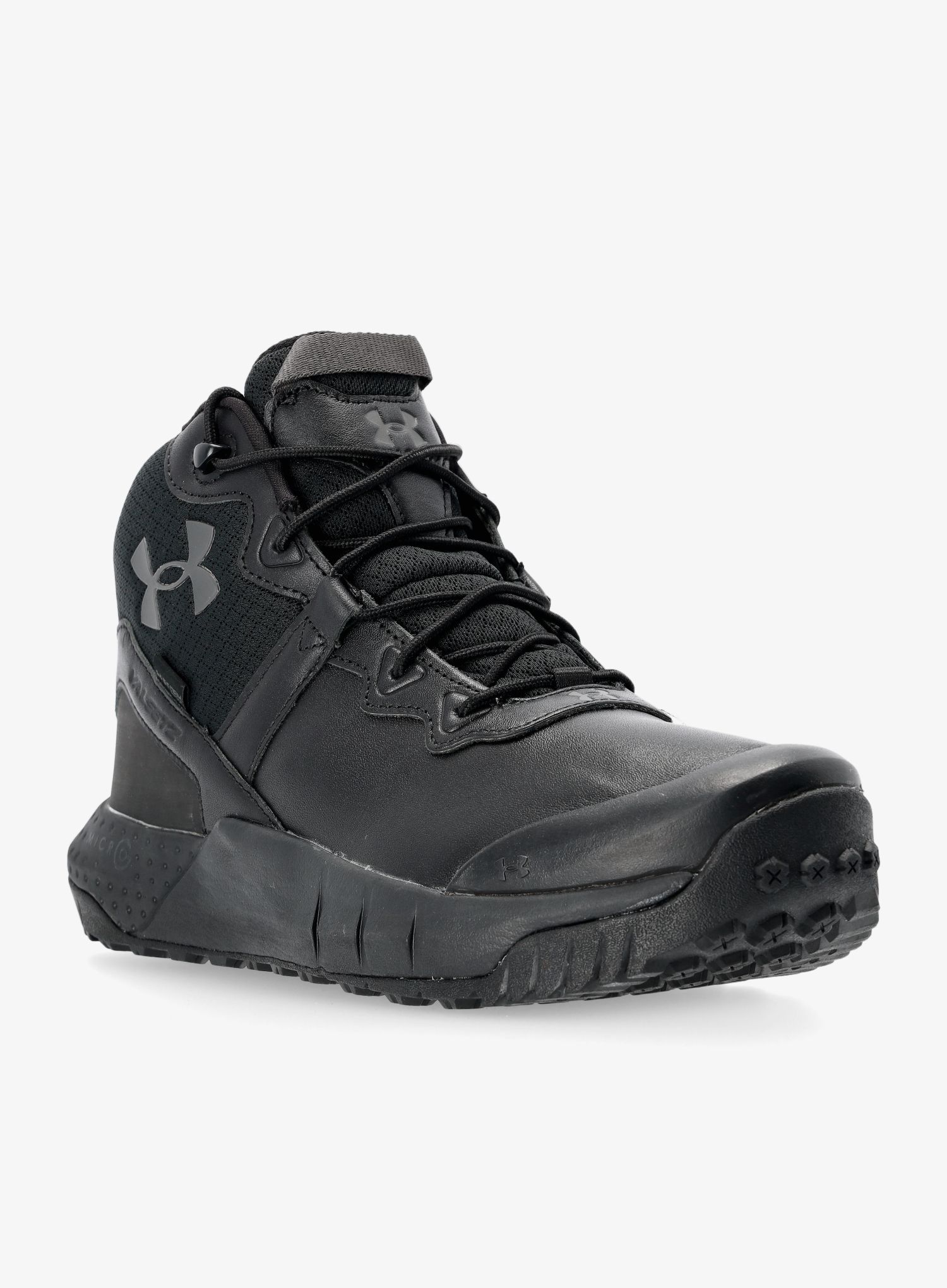 Boty Under Armour Micro G Valsetz Mid Leather WP - black