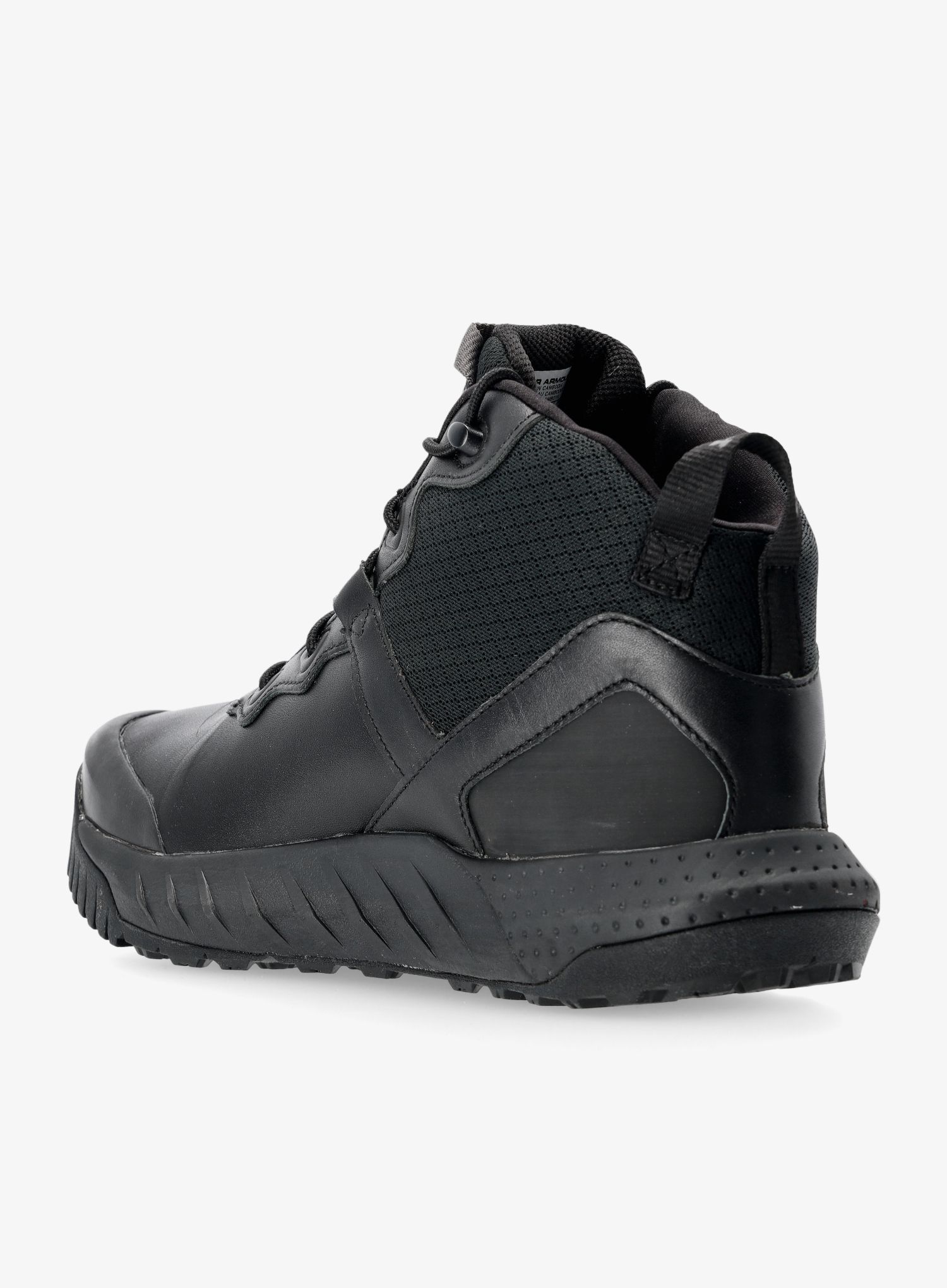 Boty Under Armour Micro G Valsetz Mid Leather WP - black