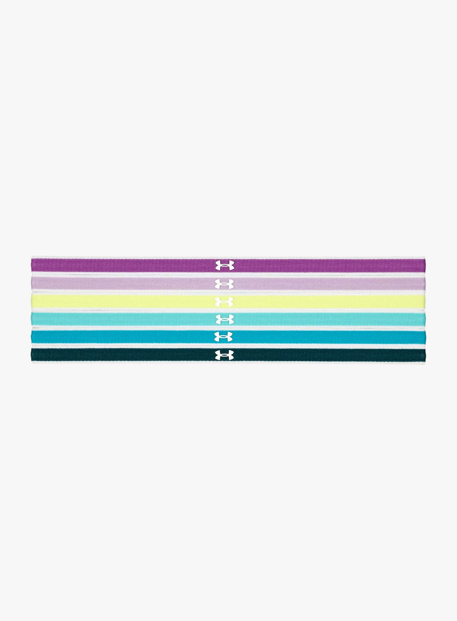 Pásky Under Armour Mini Headband (6pk) - hydro teal/circuit teal/white