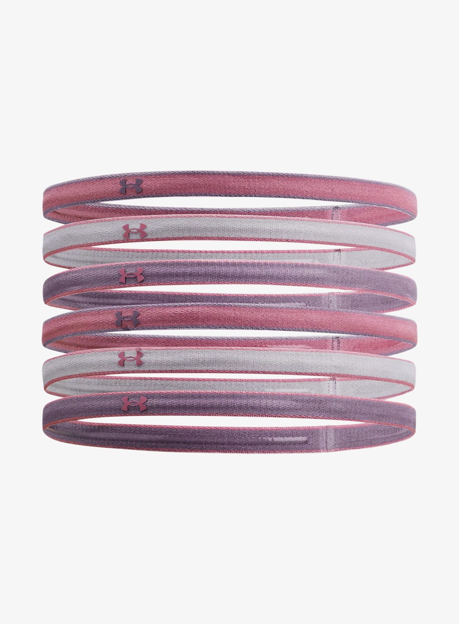 Pásky Under Armour Mini Headbands 6 Pack - pink elixir/violet gray