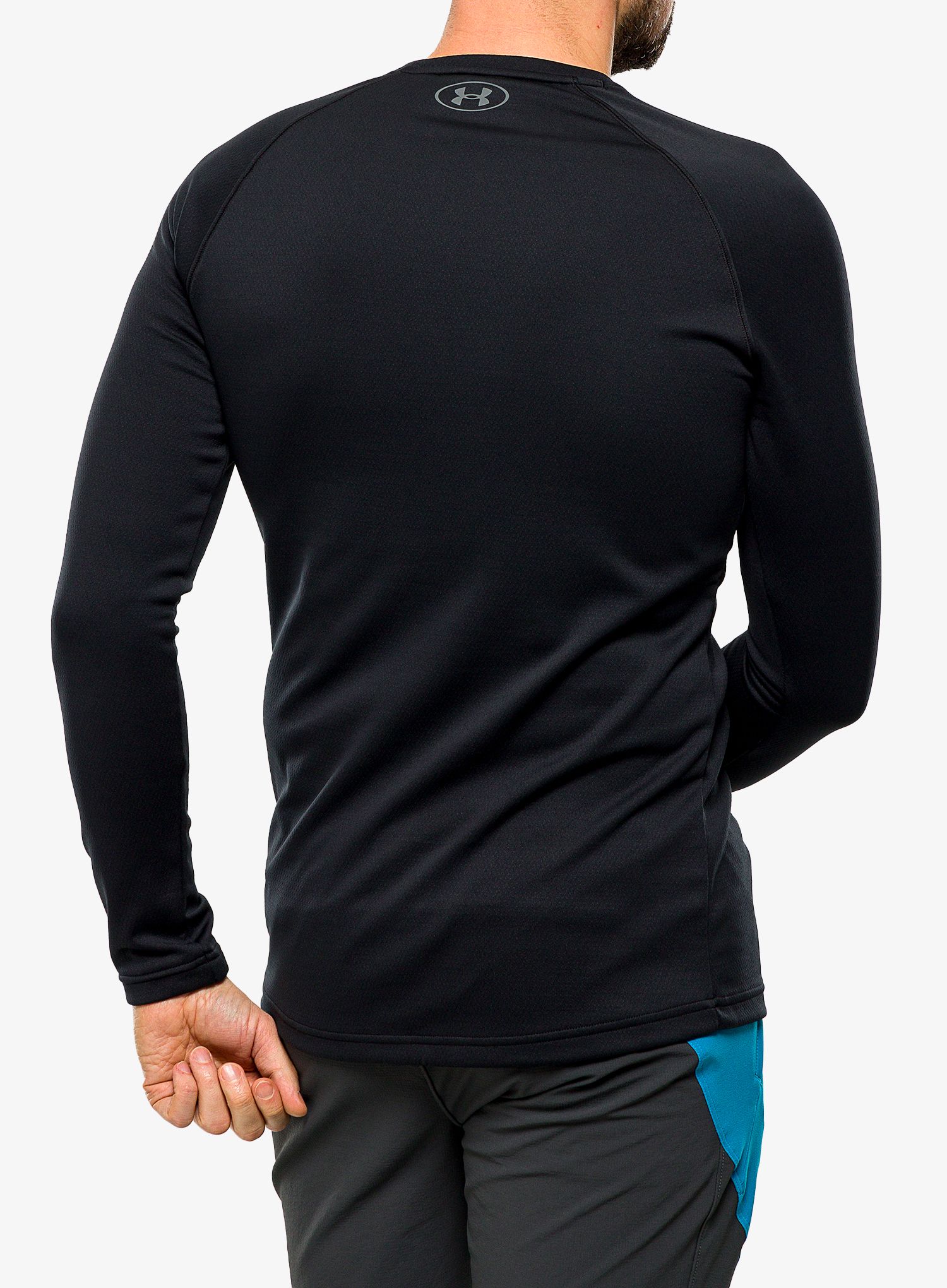 Termoaktivní mikina Under Armour Packaged Base 3.0 Crew - black/gray