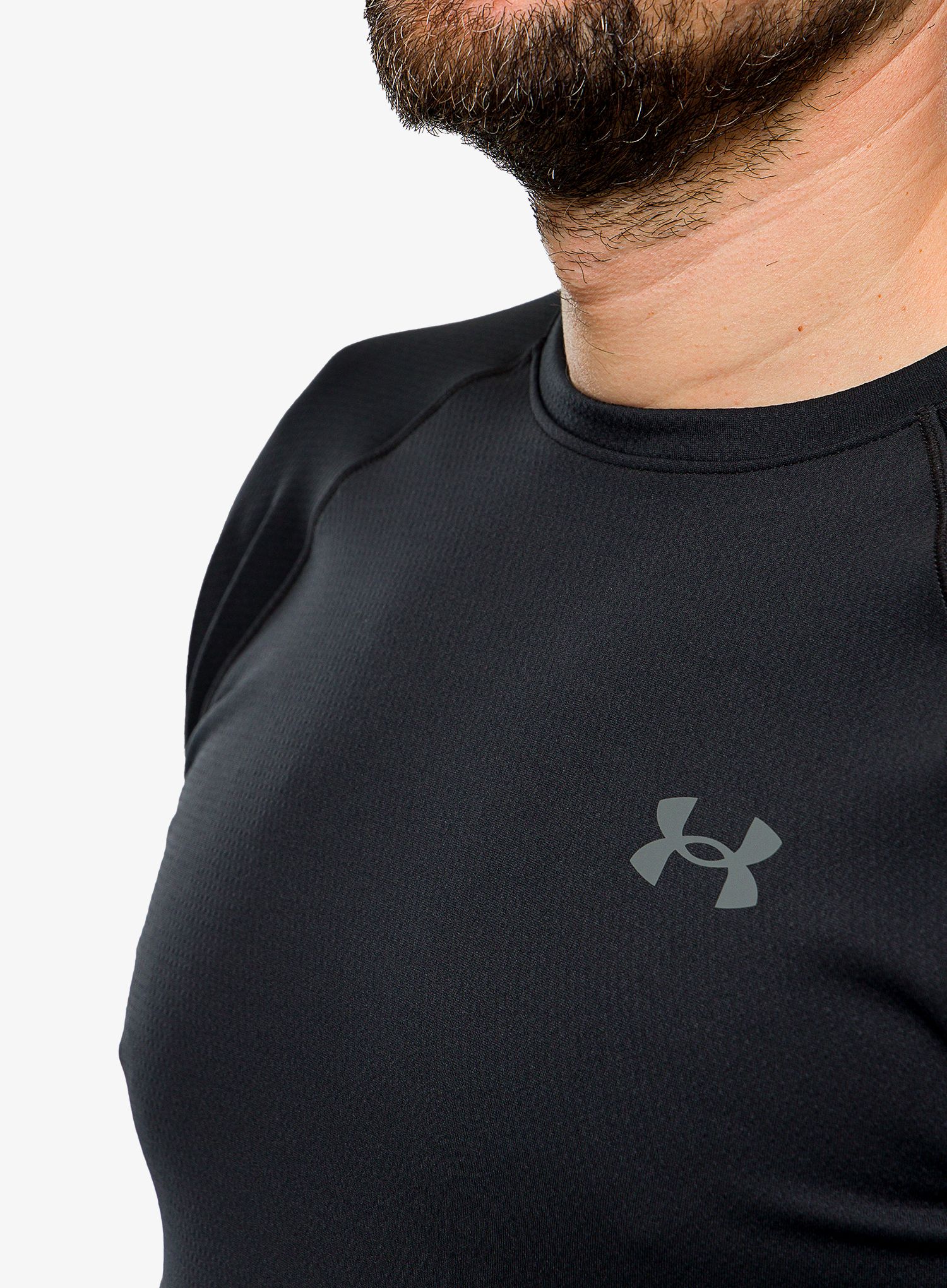 Termoaktivní mikina Under Armour Packaged Base 3.0 Crew - black/gray