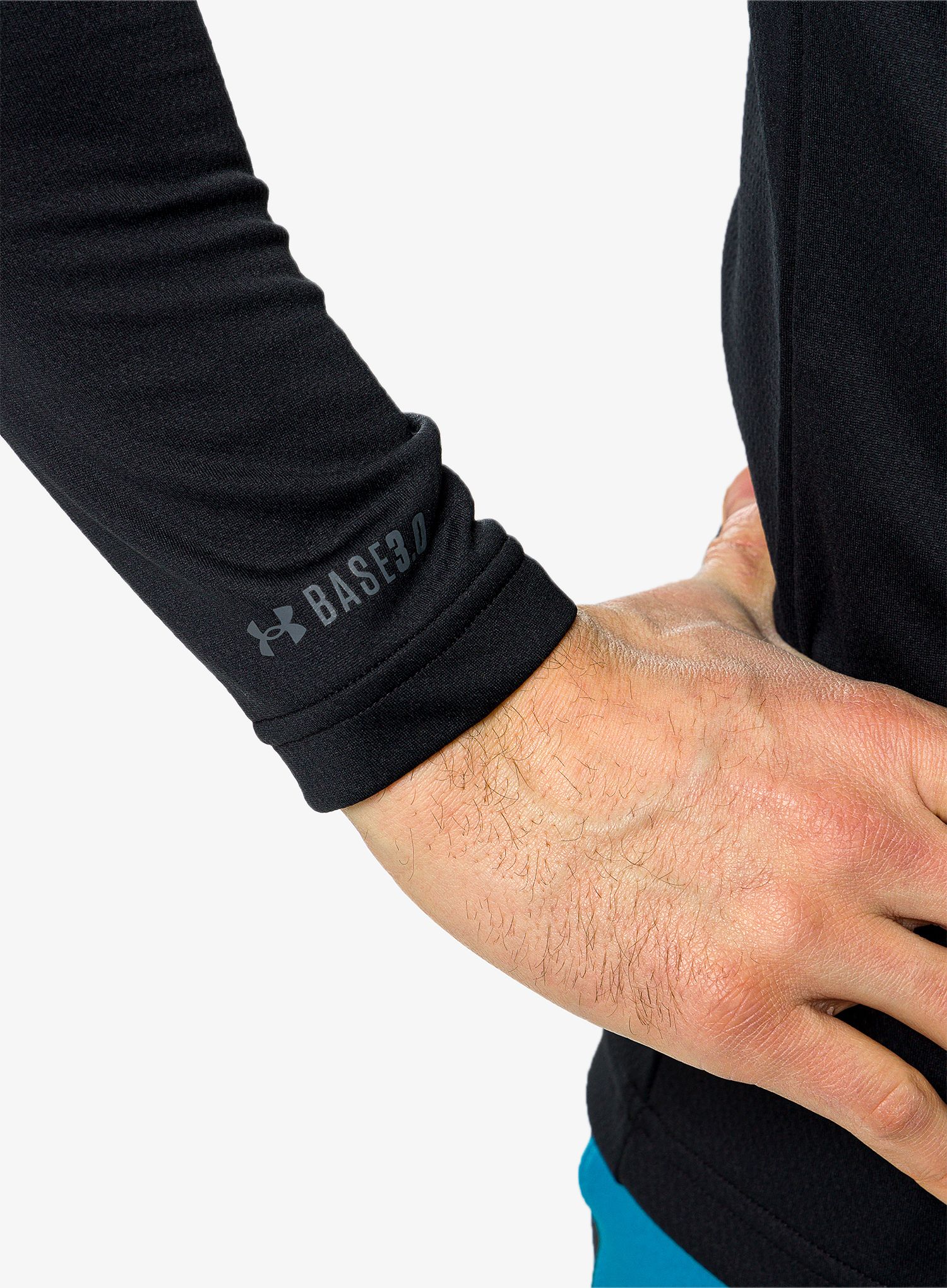 Termoaktivní mikina Under Armour Packaged Base 3.0 Crew - black/gray