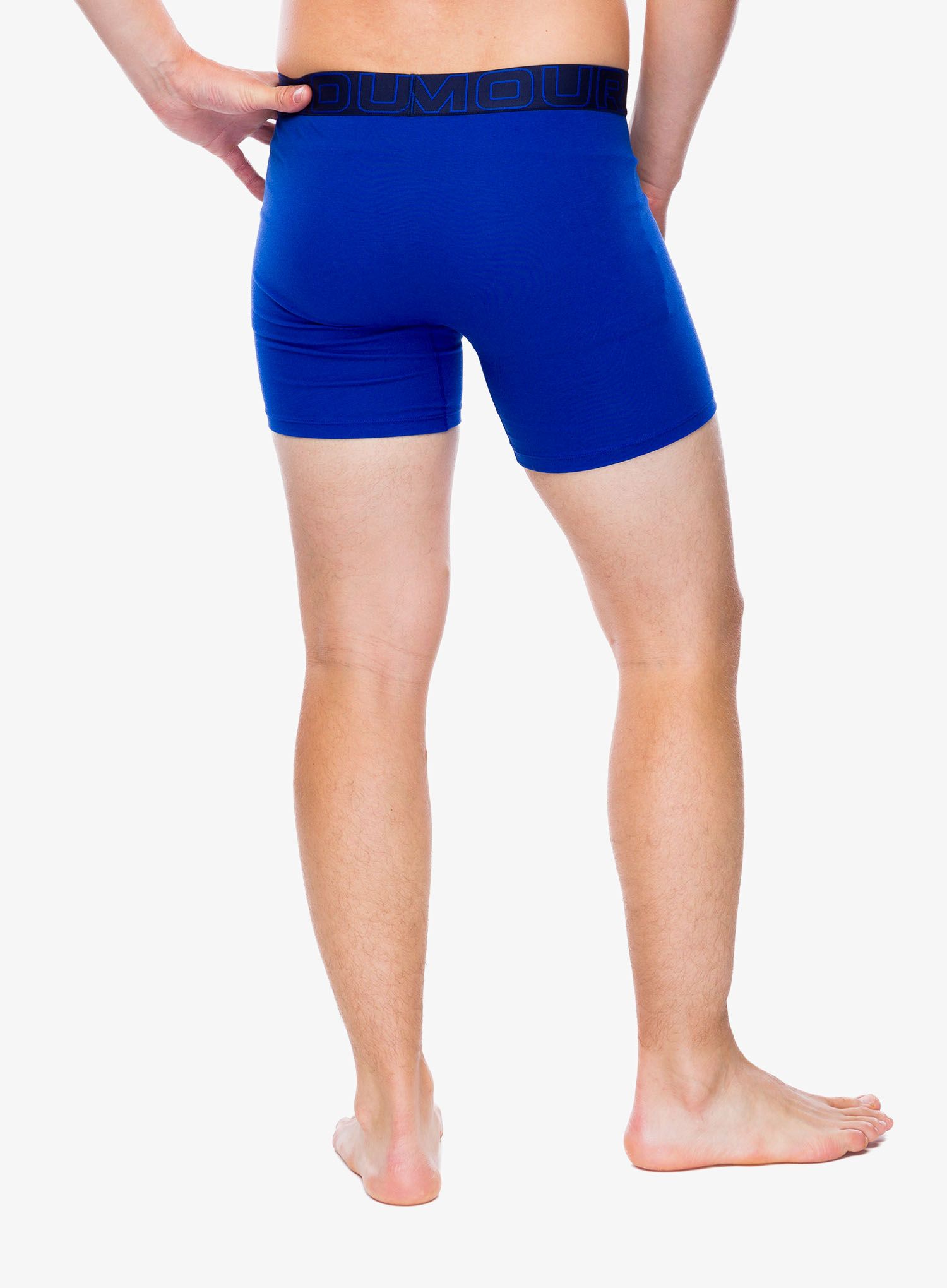 Funkční boxerky Under Armour Performance Cotton 6 in 3-Pack Boxerjock - midnight navy/steel/castlerock