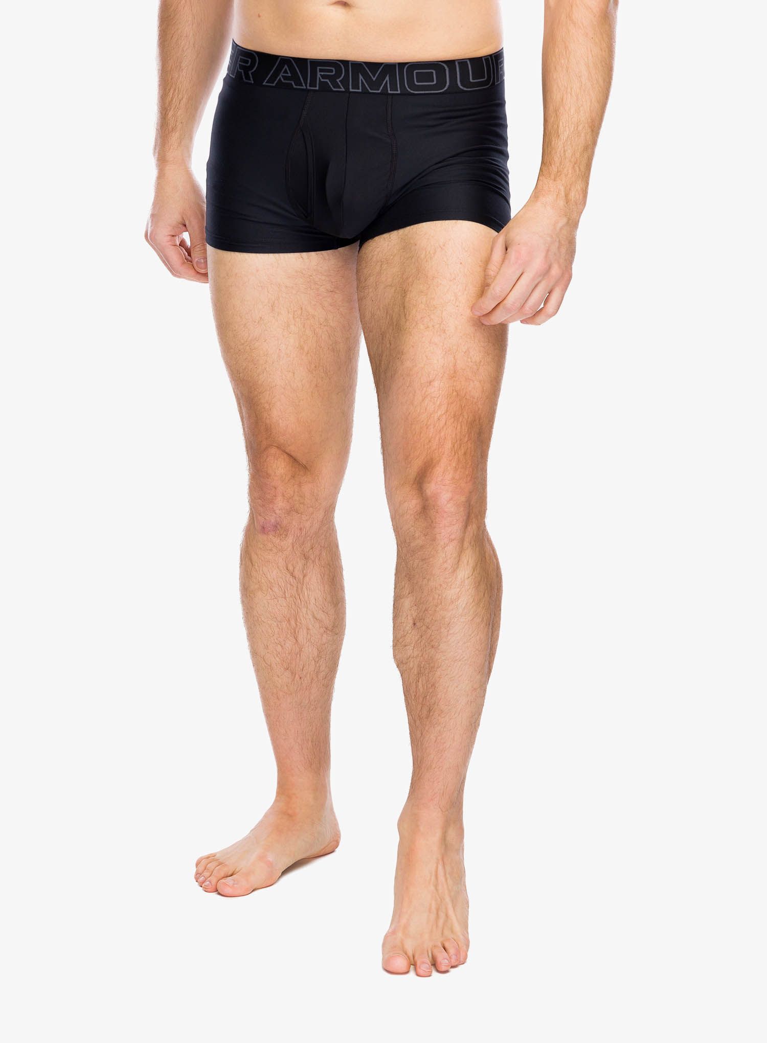 Funkční boxerky Under Armour Performance Tech 3 in 3-Pack Boxerjock - black/black/castlerock