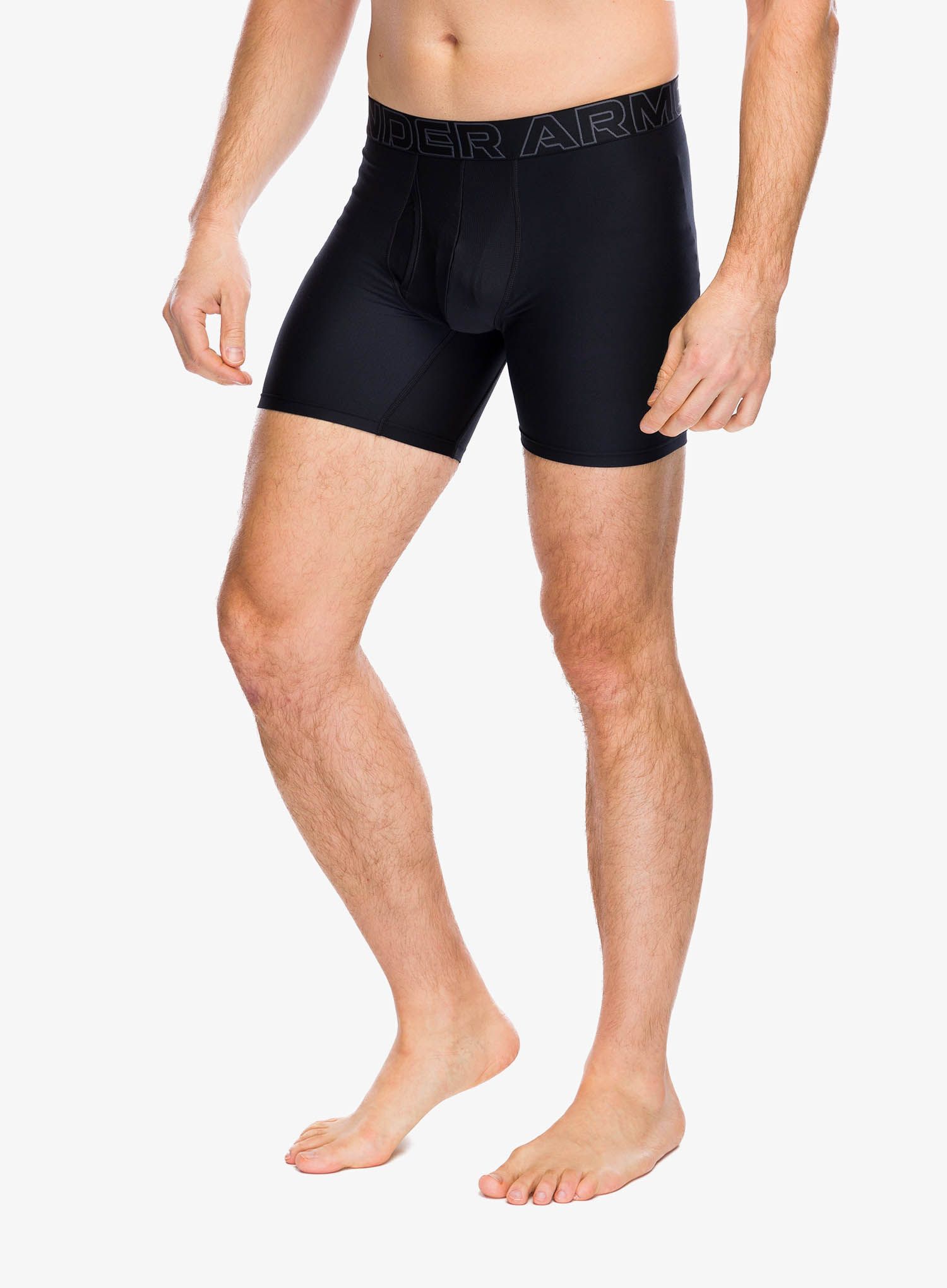Funkční boxerky Under Armour Performance Tech 6 in 3-Pack Boxerjock - black/black/castlerock