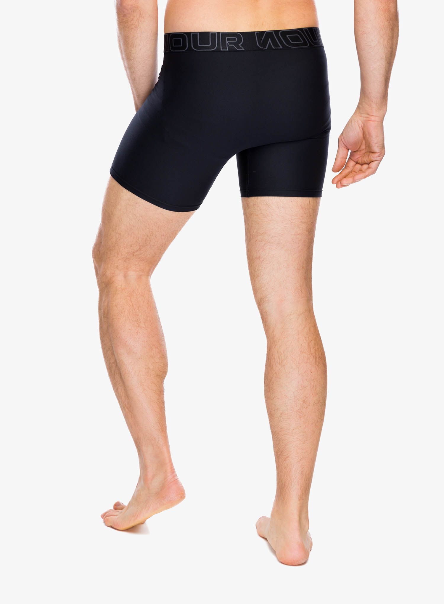 Funkční boxerky Under Armour Performance Tech 6 in 3-Pack Boxerjock - black/black/castlerock