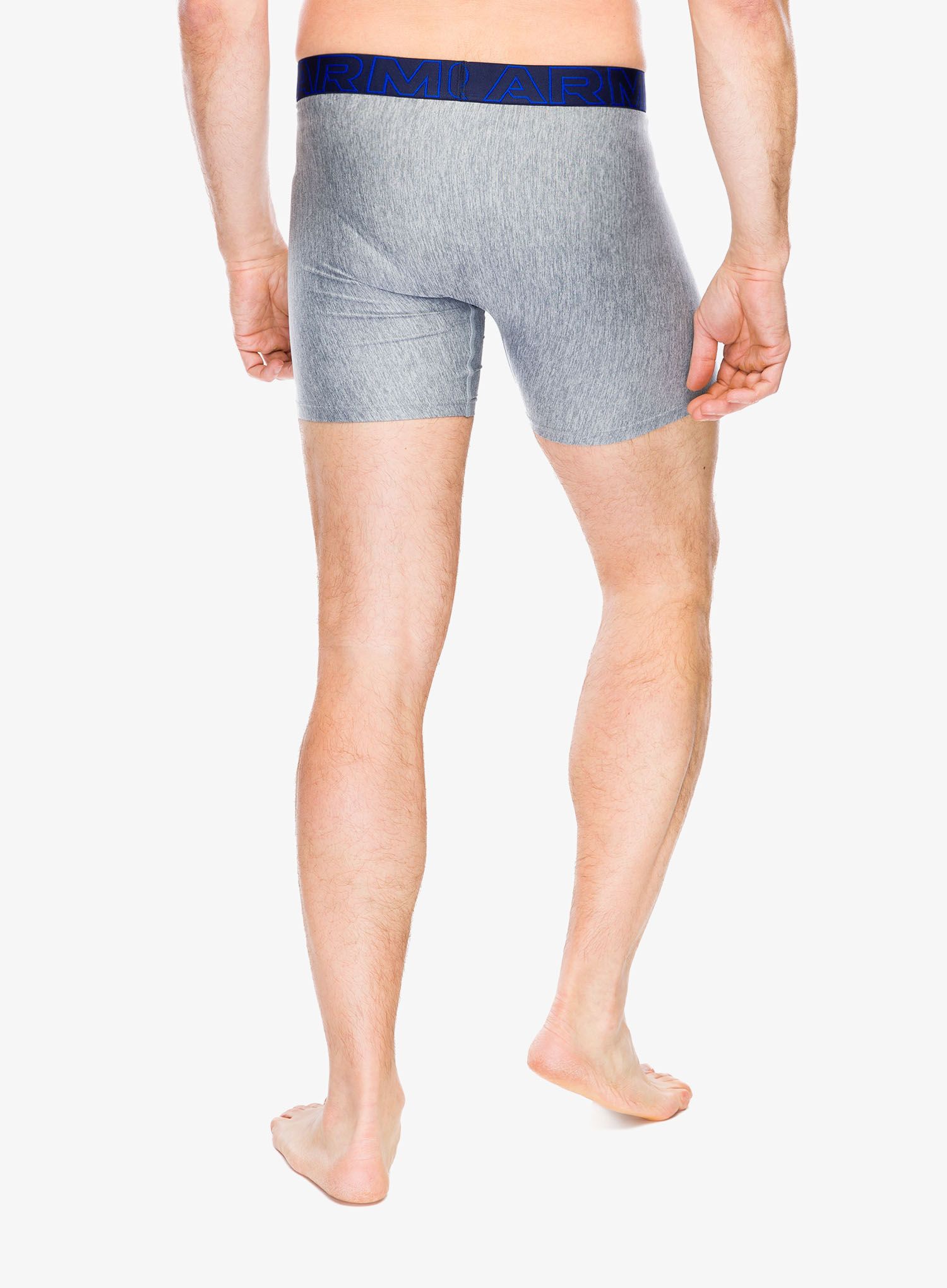 Funkční boxerky Under Armour Performance Tech 6 in 3-Pack Boxerjock - royal/steel full heather