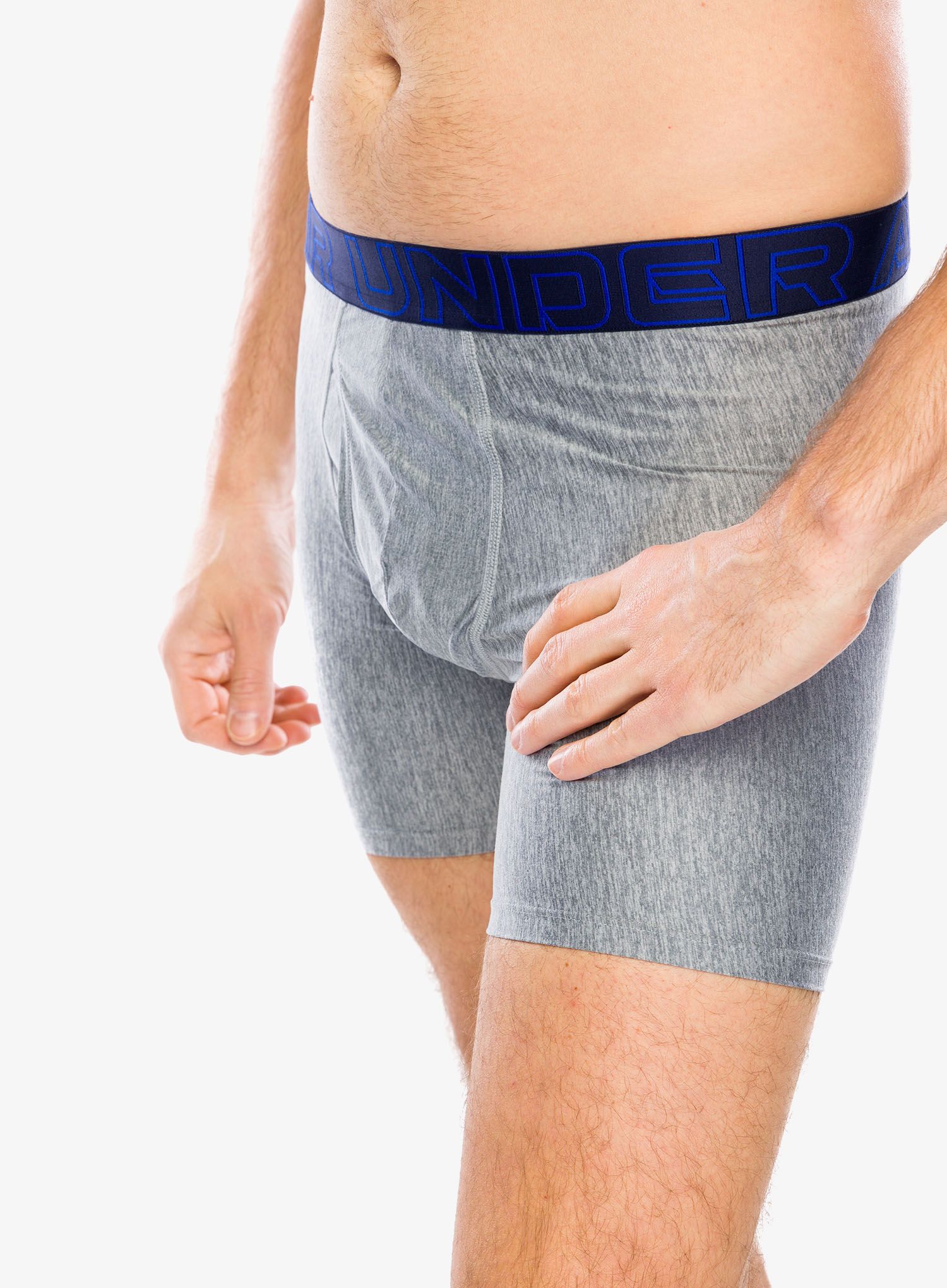 Funkční boxerky Under Armour Performance Tech 6 in 3-Pack Boxerjock - royal/steel full heather