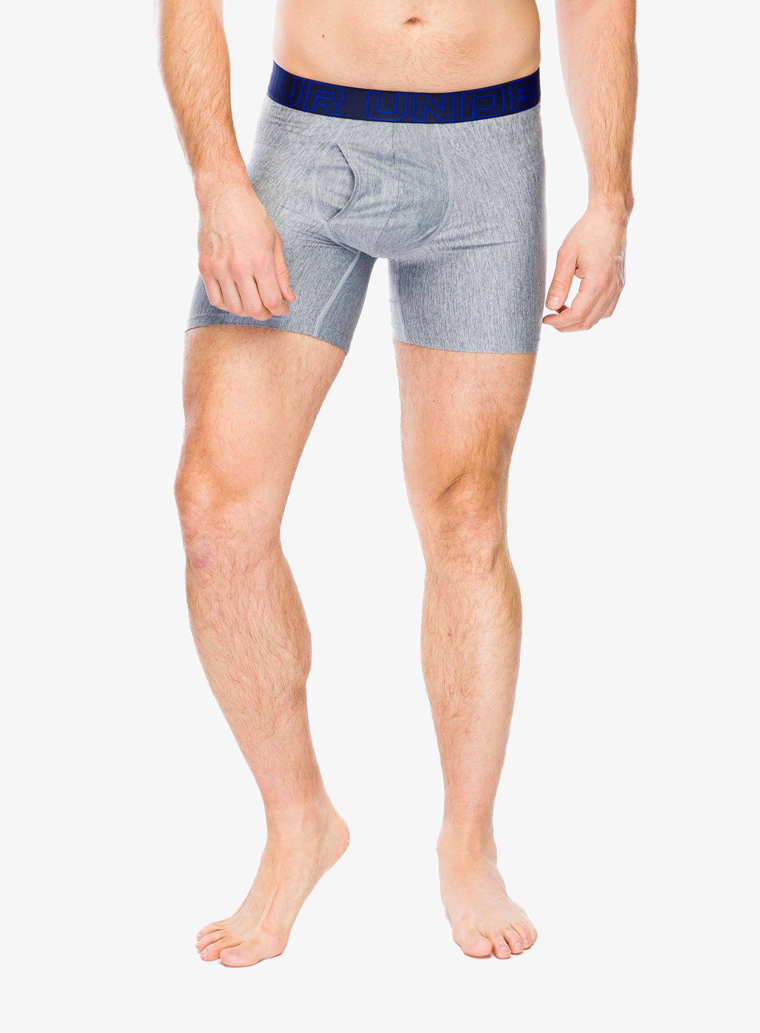 Funkční boxerky Under Armour Performance Tech 6 in 3-Pack Boxerjock - royal/steel full heather