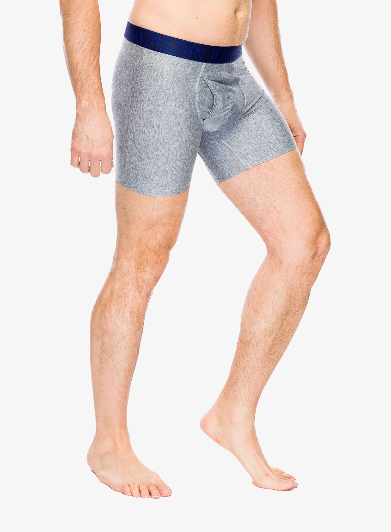 Funkční boxerky Under Armour Performance Tech 6 in 3-Pack Boxerjock - royal/steel full heather