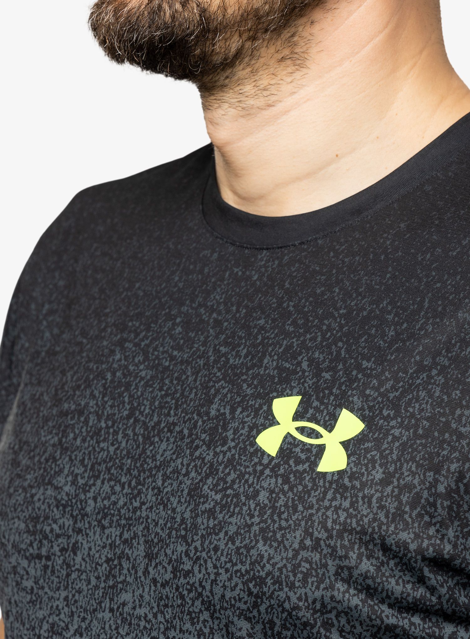 Běžecké triko Under Armour Pro Elite SS - black/pitch gray/lime surge