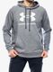 Pánská mikina Under Armour Rival Fleece Logo Hoodie - castlerock light heather/white