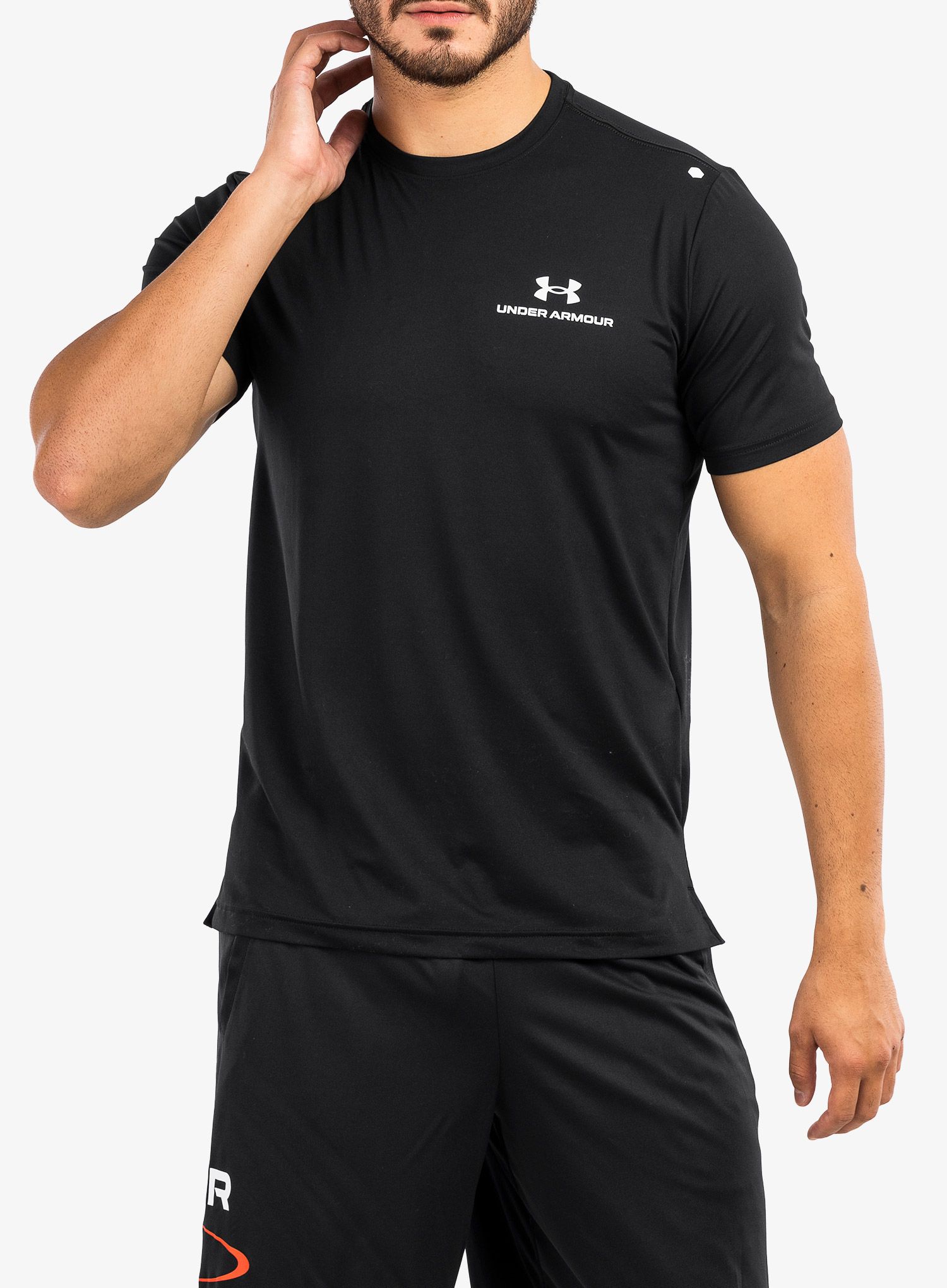 Tréninkové tričko Under Armour Rush Energy SS - black/white