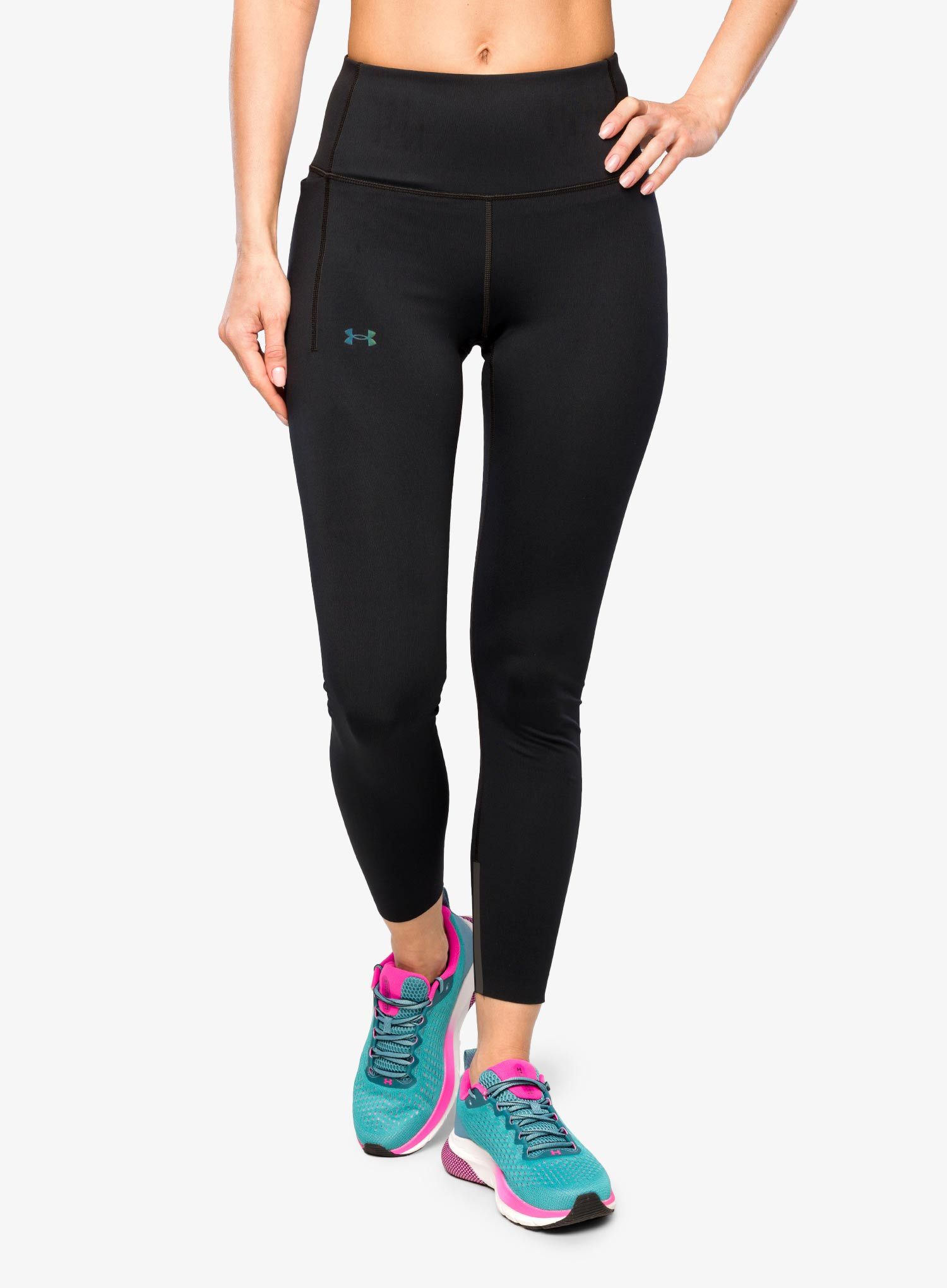 Dámské legíny Under Armour Rush SmartForm Ankle Leggings - black/iridescent