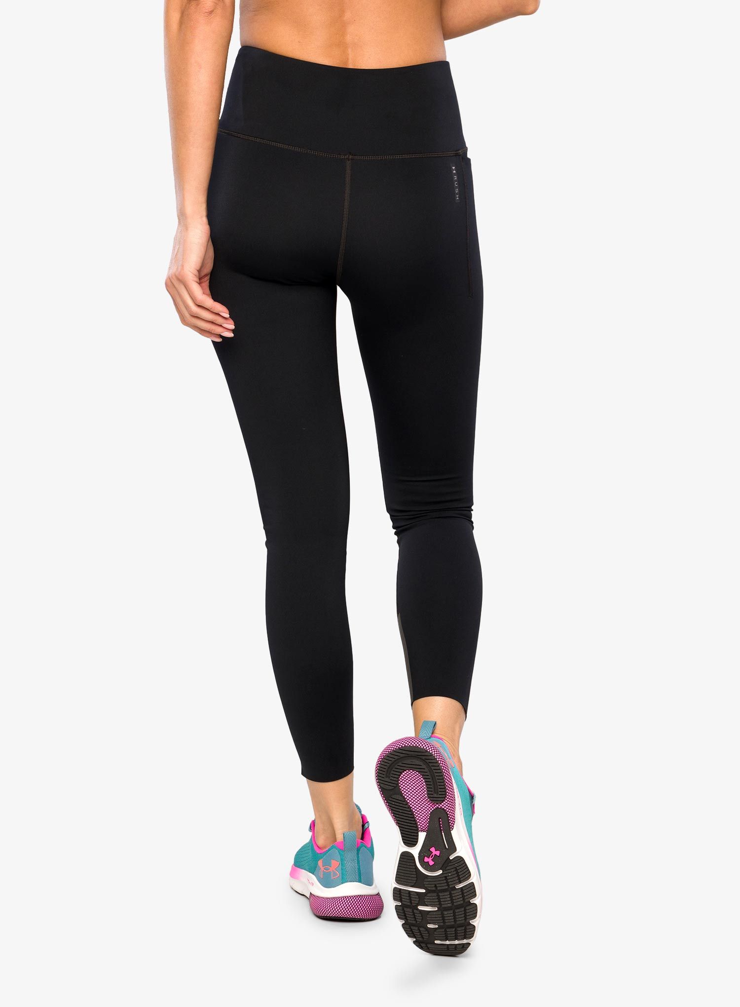 Dámské legíny Under Armour Rush SmartForm Ankle Leggings - black/iridescent