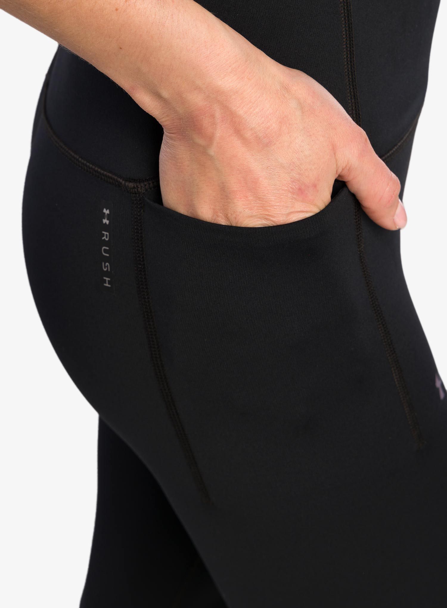 Dámské legíny Under Armour Rush SmartForm Ankle Leggings - black/iridescent