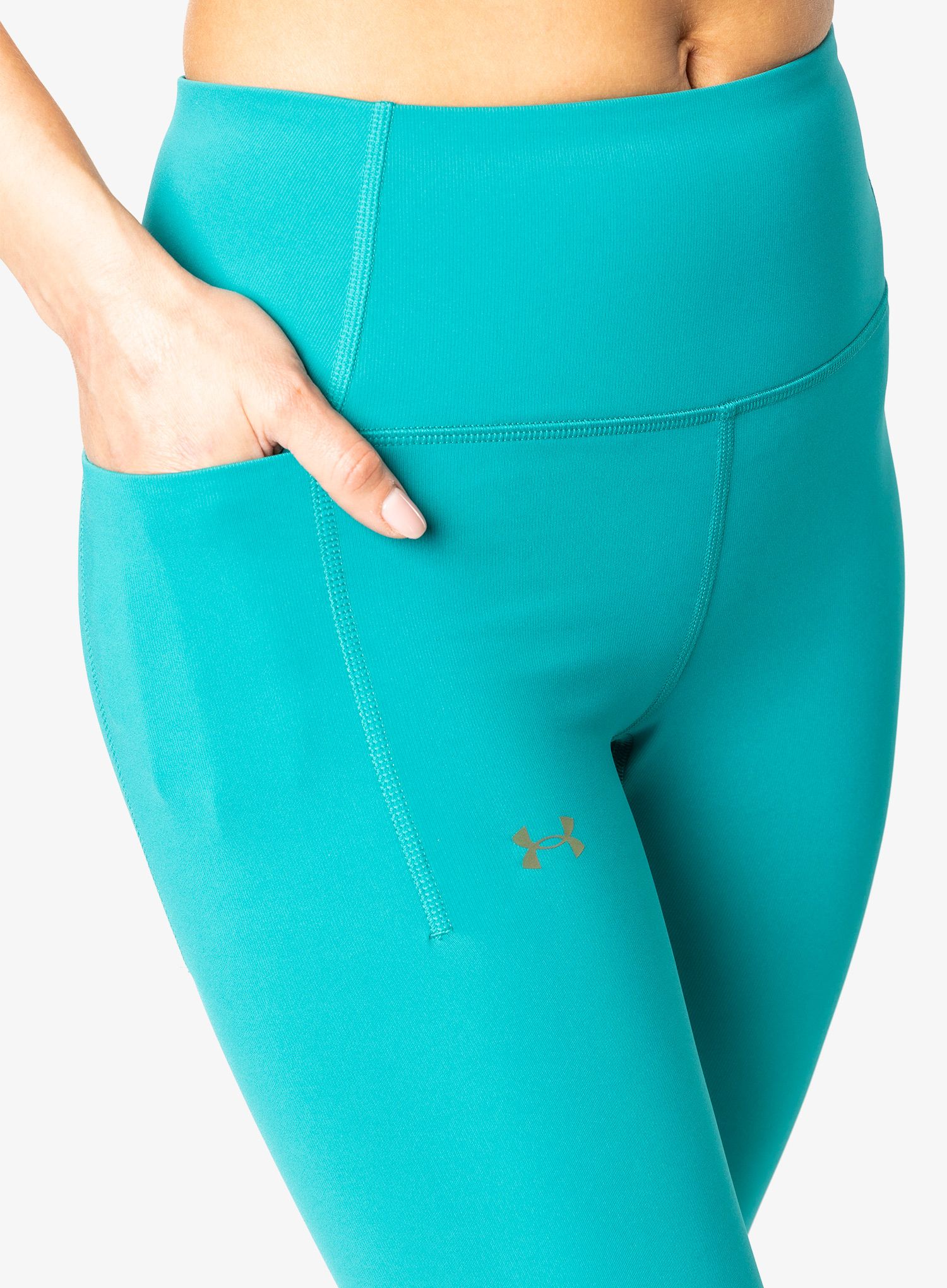 Dámské legíny Under Armour Rush SmartForm Ankle Leggings - coastal teal/iridescent