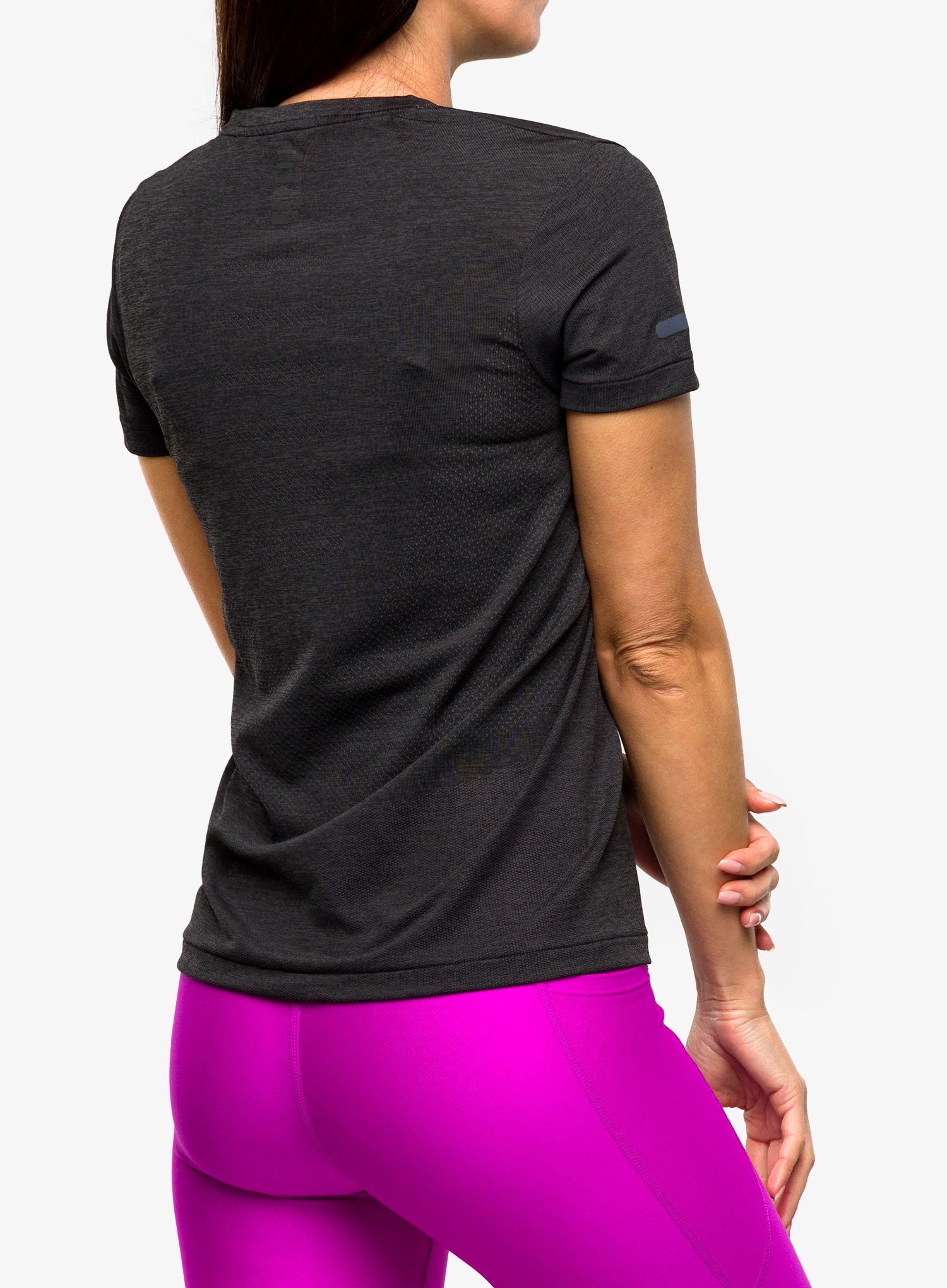 Běžecké tričko dámské Under Armour Seamless Stride SS - black/black/reflective