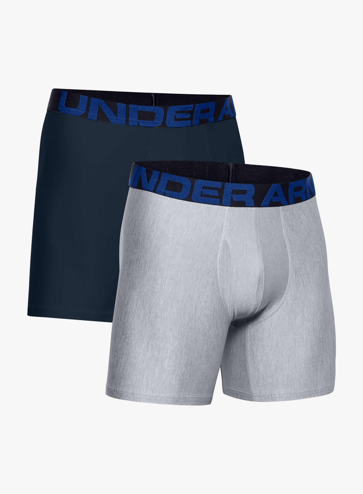 Boxerky Under Armour Tech 6in (2 szt.) - academy/mod gray heather