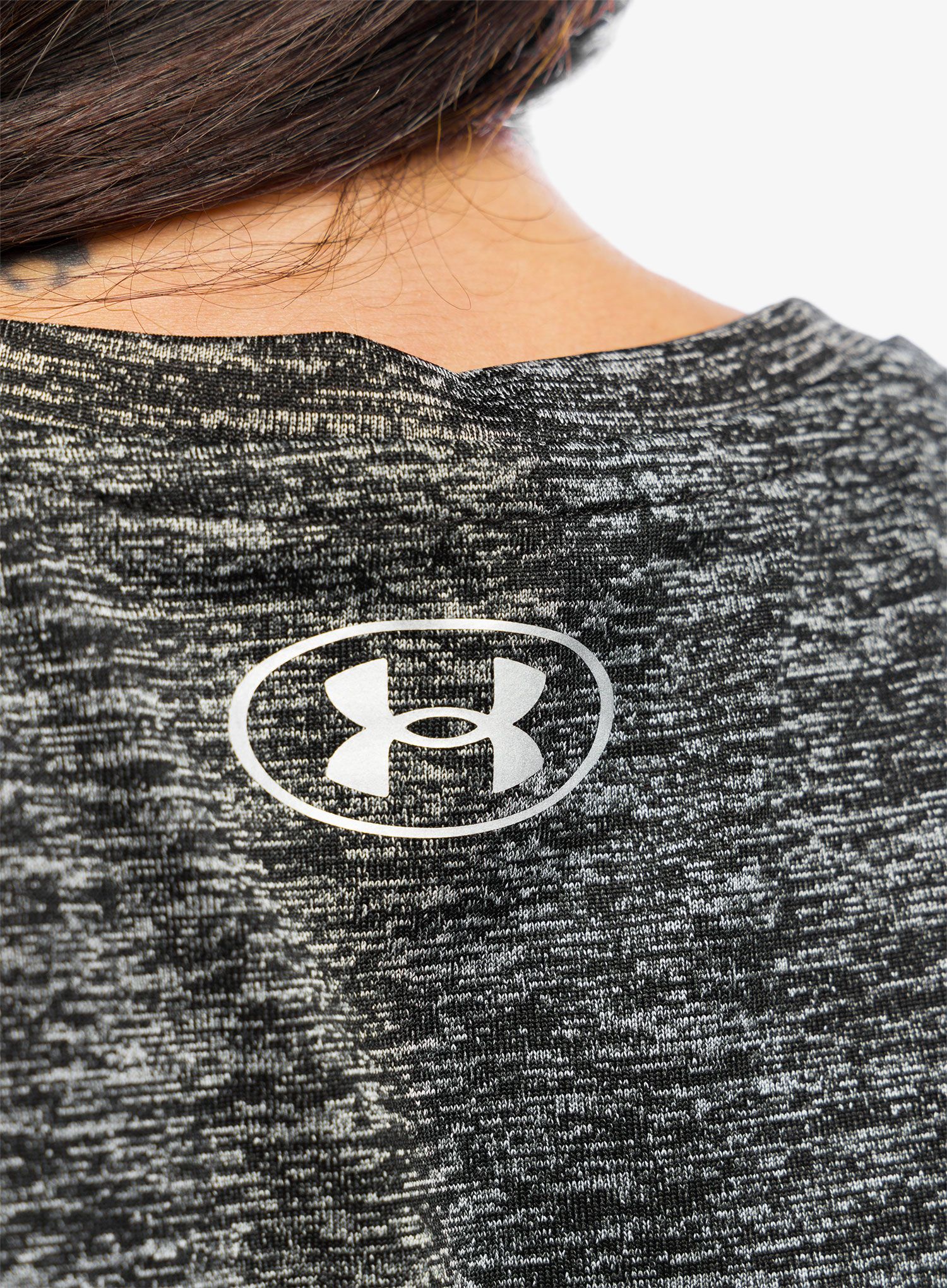 Dámské tréninkové tričko Under Armour Tech SSC Twist - black/silver