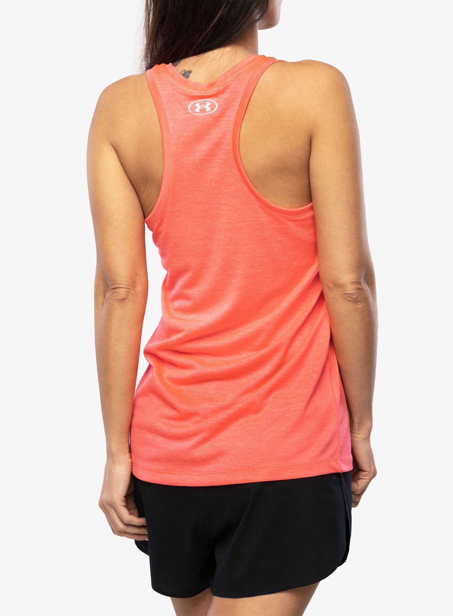 Dámský top Under Armour Tech Twist Tank - pink shock/white/metal. silver