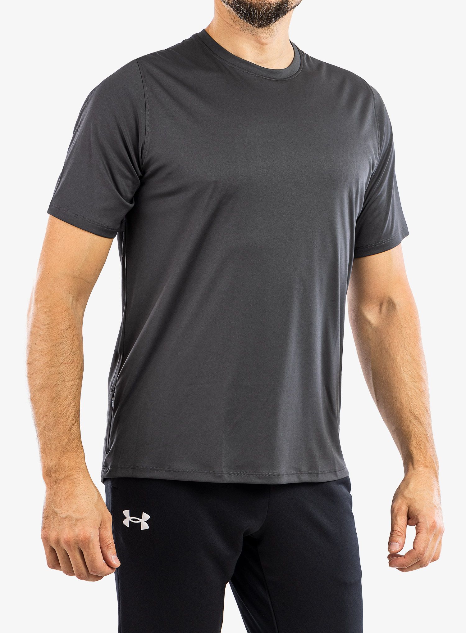 Tréninkové tričko Under Armour Terrain Short Sleeve - jet gray/reflective