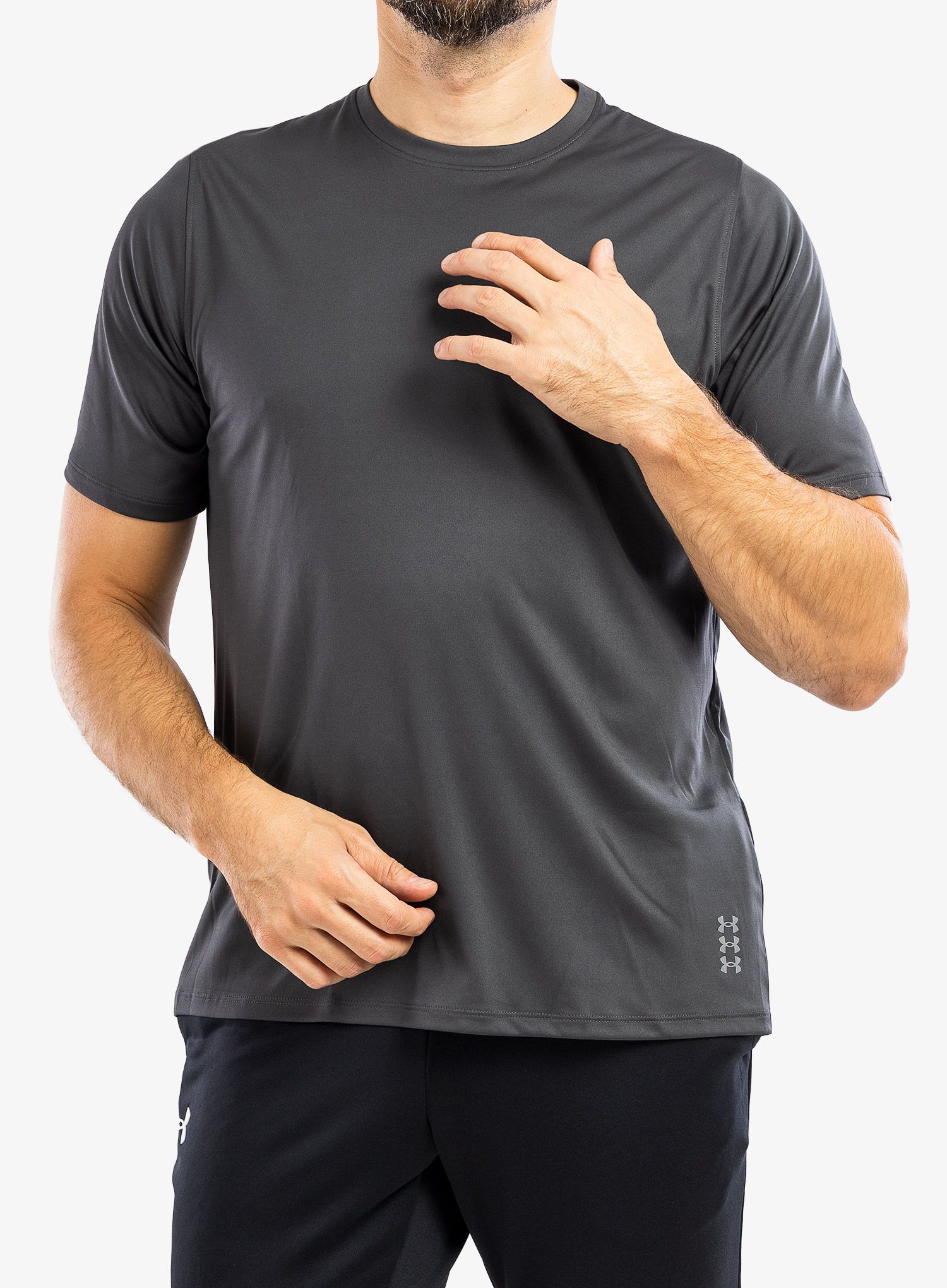 Tréninkové tričko Under Armour Terrain Short Sleeve - jet gray/reflective
