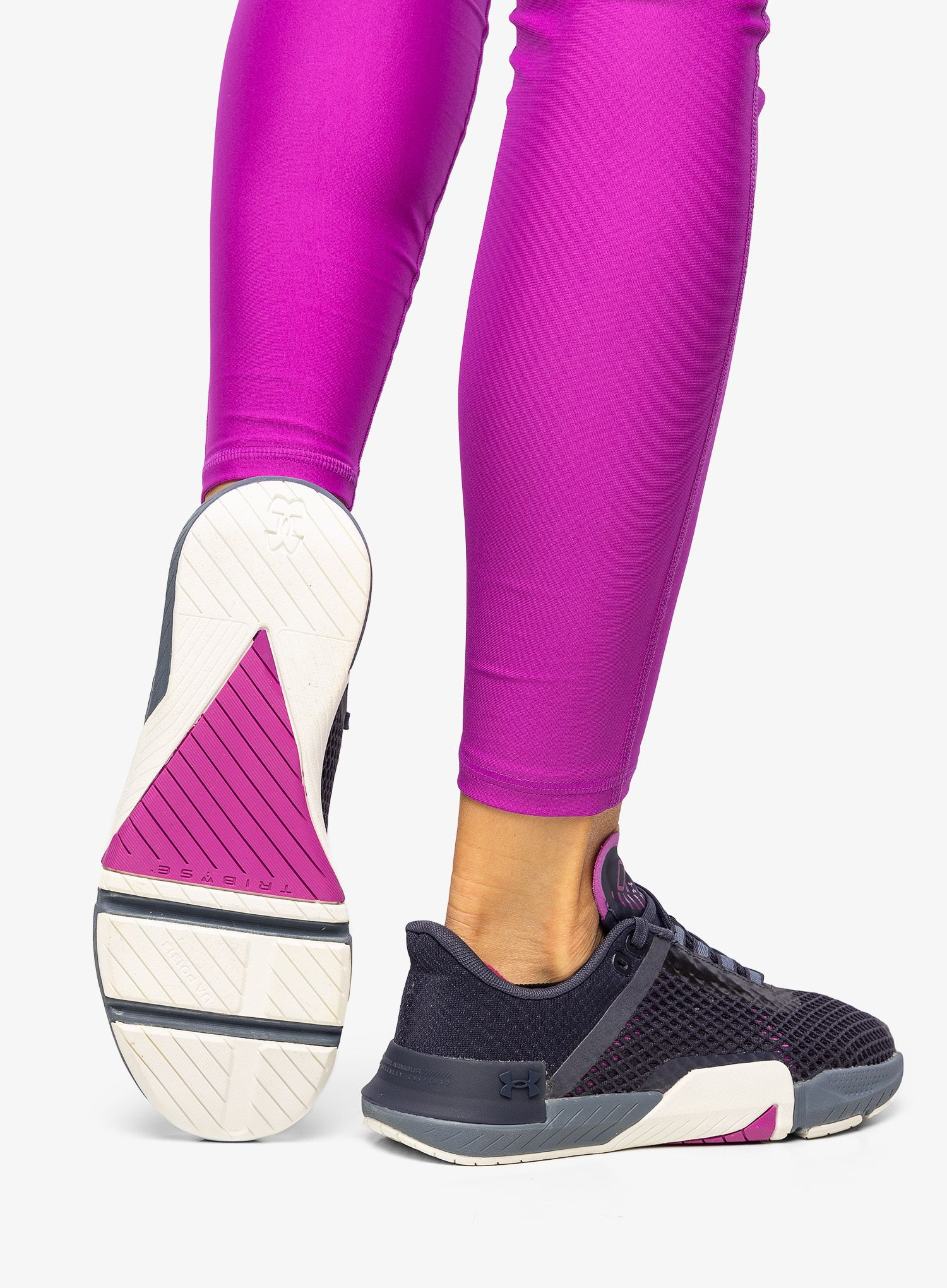 Dámské boty Under Armour TriBase Reign 4 - steel/stobe/midnight navy