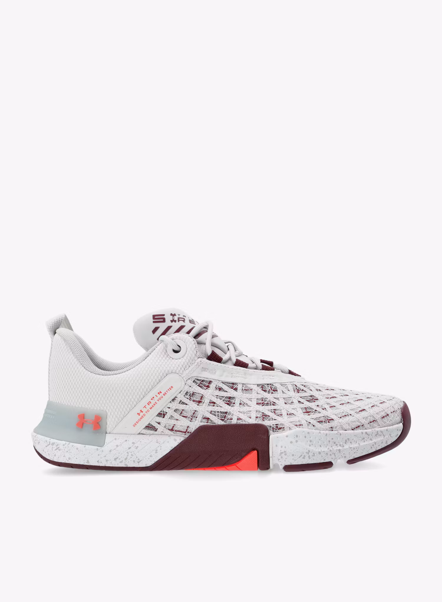 Pánské boty Under Armour TriBase Reign 5 - white clay/deep red/beta