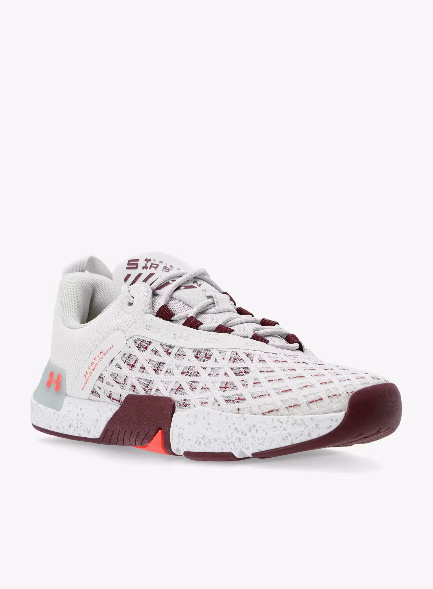 Pánské boty Under Armour TriBase Reign 5 - white clay/deep red/beta