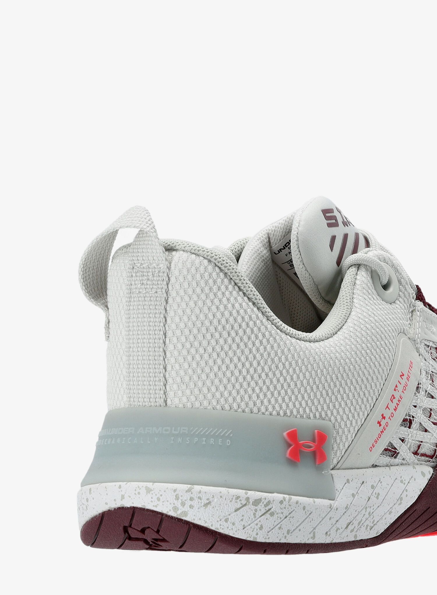 Pánské boty Under Armour TriBase Reign 5 - white clay/deep red/beta