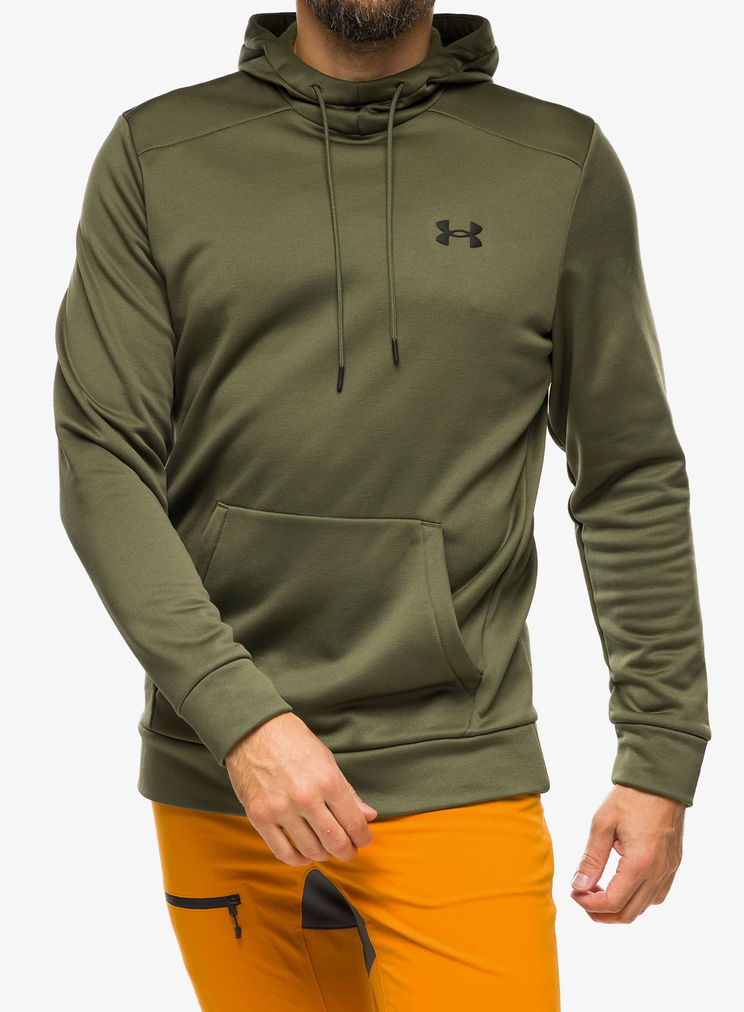 Mikina s kapucí Under Armour UA Armour Fleece Hoodie - marine OD green/black