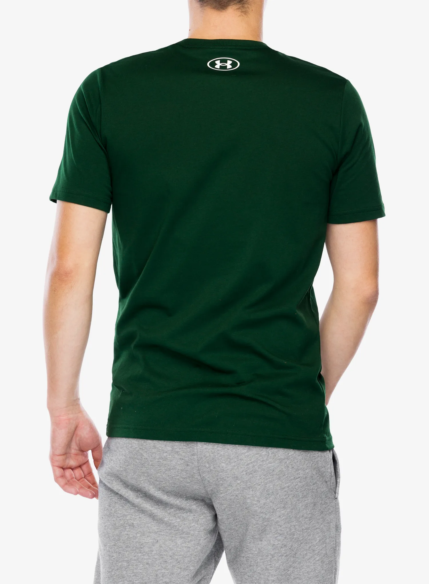 Bavlněné tričko Under Armour UA Logo Short Sleeve - forest green/white