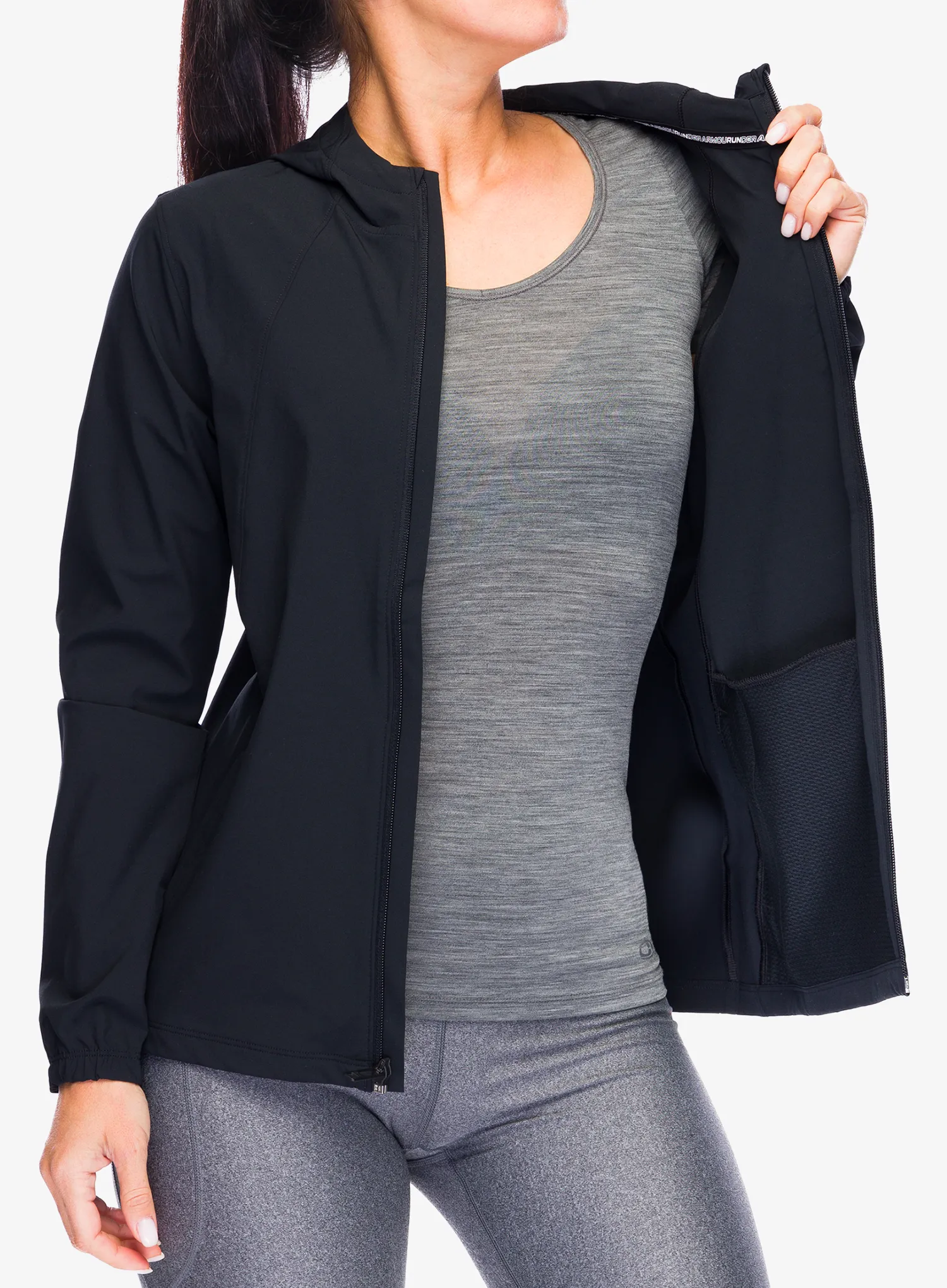 Běžecká bunda dámská Under Armour UA OutRun The Storm Jacket - black/reflective/reflective