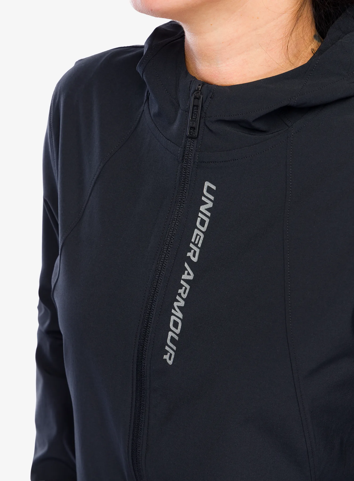Běžecká bunda dámská Under Armour UA OutRun The Storm Jacket - black/reflective/reflective
