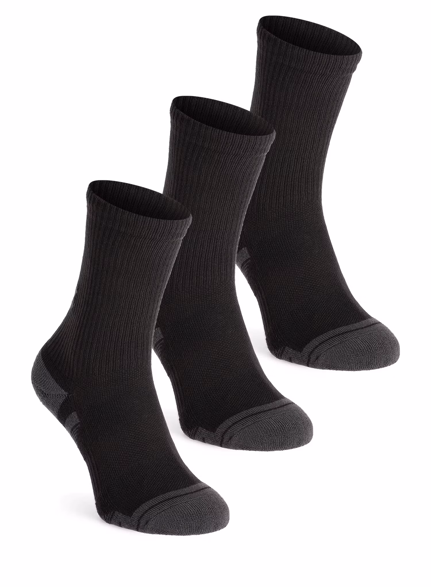 Ponožky Under Armour UA Performance Tech 3-Pack Crew - black/black/jet gray