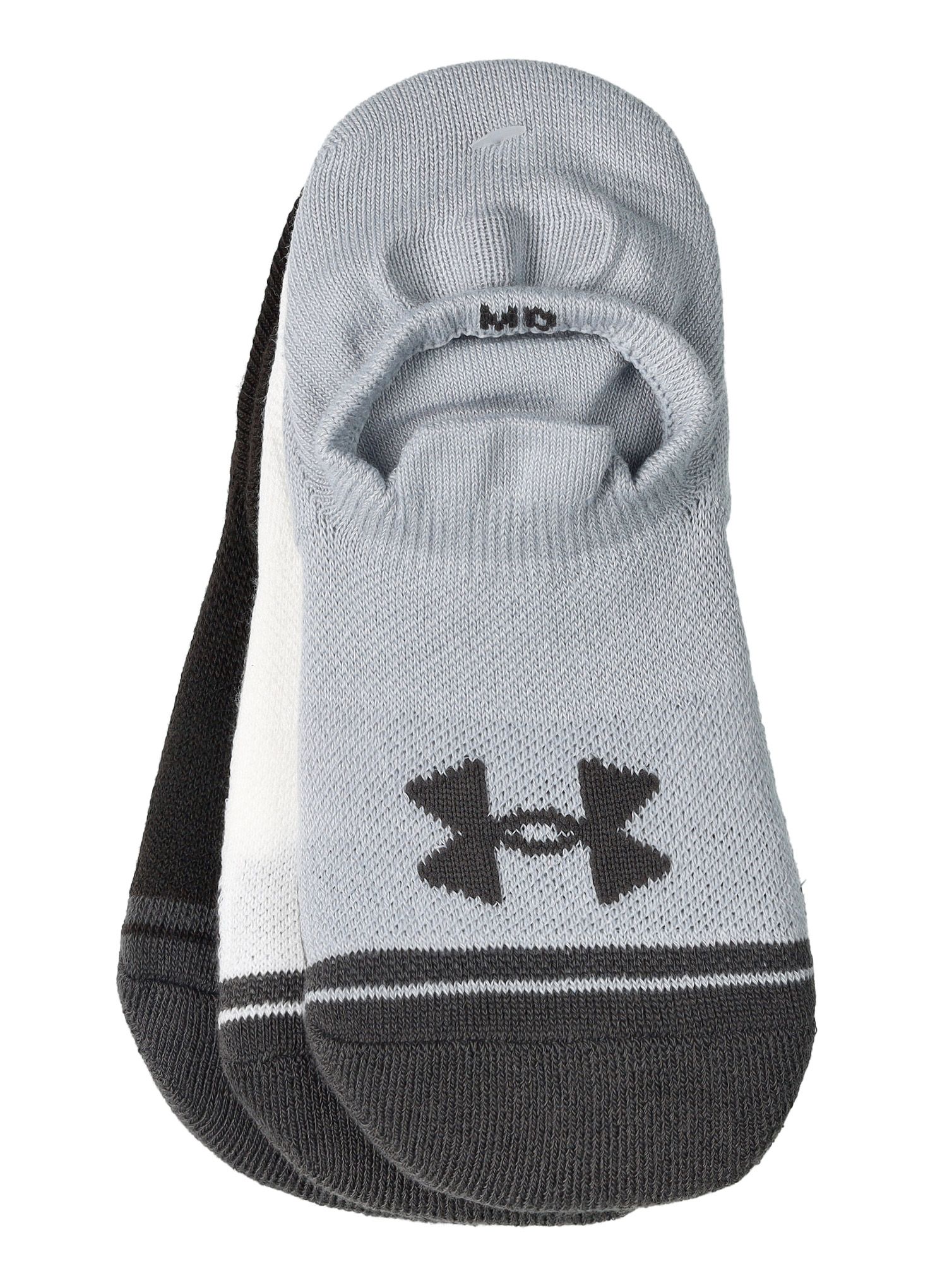 Ponožky Under Armour UA Performance Tech 3-Pack Ultra Low Tab - mod gray/white/jet gray