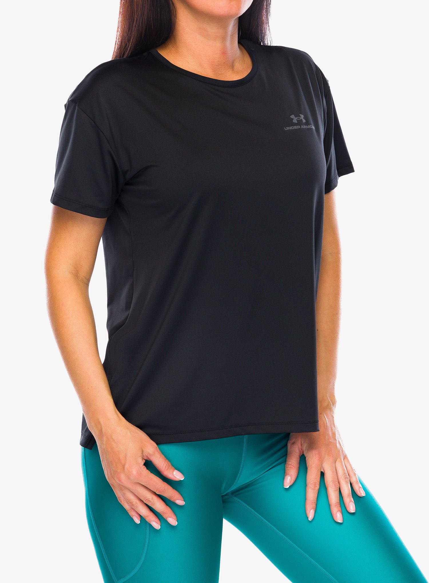 Sportovní tričko dámské Under Armour UA RUSH Energy 2.0 SS - black/pitch gray