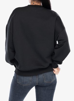 Dámská mikina Under Armour UA Rival Fleece Oversized Crew - black/white