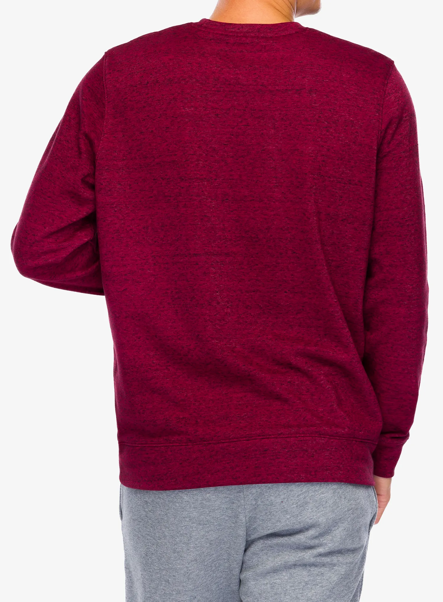 Longsleeve Under Armour UA Rival Terry Crew - cardinal/onyx white