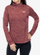 Dámská mikina Under Armour UA Tech Twist 1/2 Zip - cardinal/white