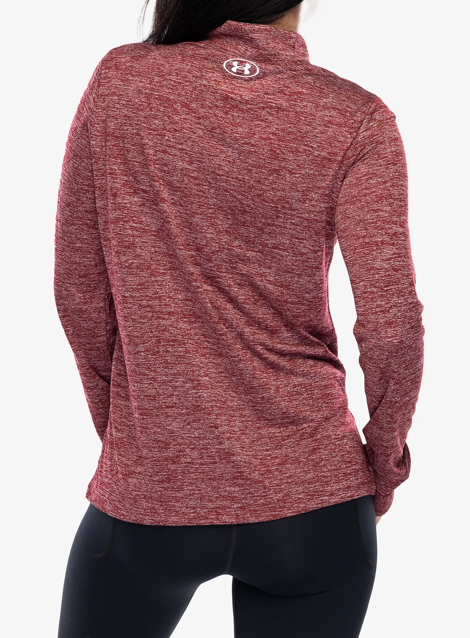 Dámská mikina Under Armour UA Tech Twist 1/2 Zip - cardinal/white