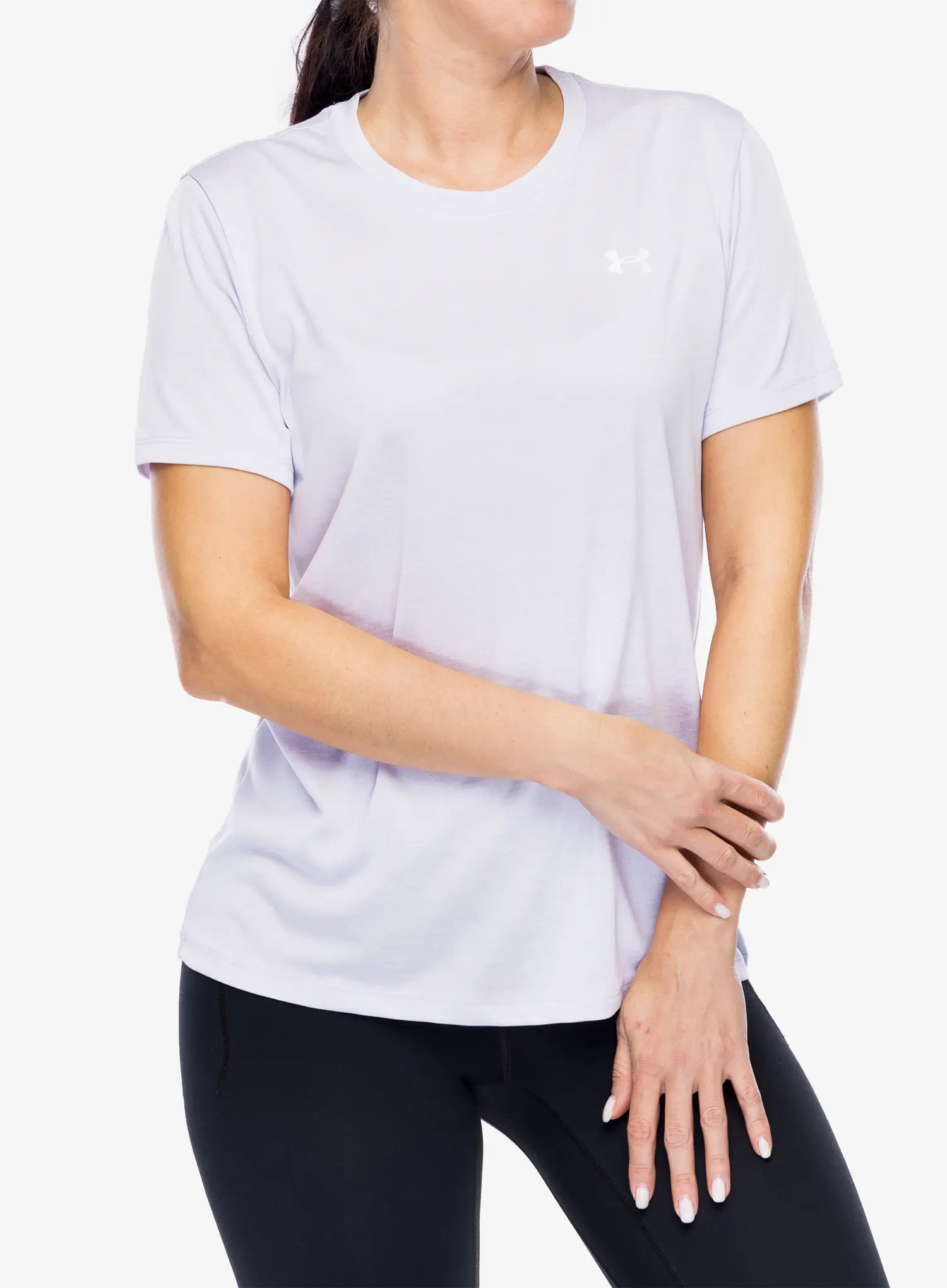 Dámské rychleschnoucí triko Under Armour UA Tech Twist SS - salt purple/white