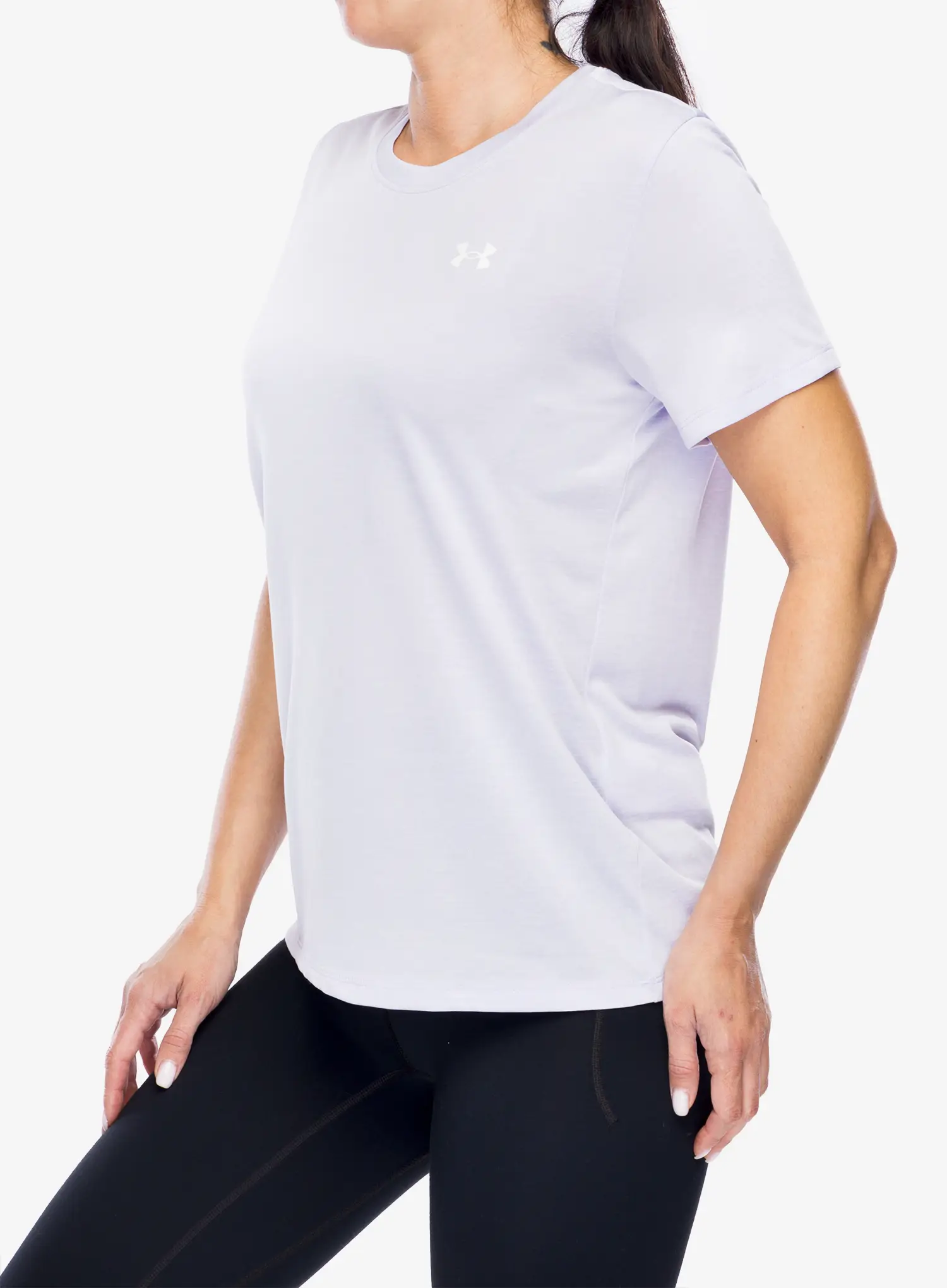 Dámské rychleschnoucí triko Under Armour UA Tech Twist SS - salt purple/white