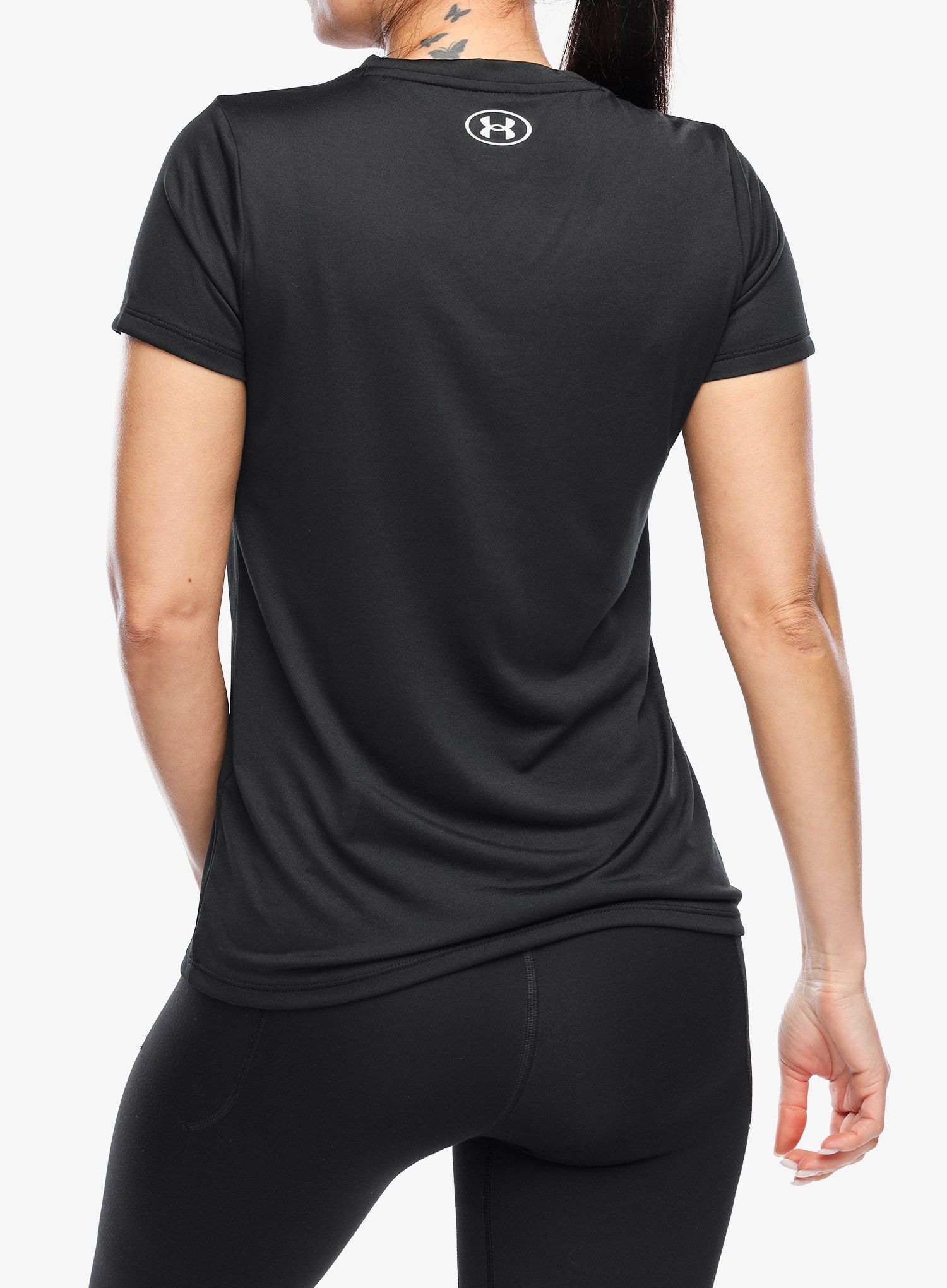 Sportovní tričko dámské Under Armour UA Tech V-Neck SS - black/white