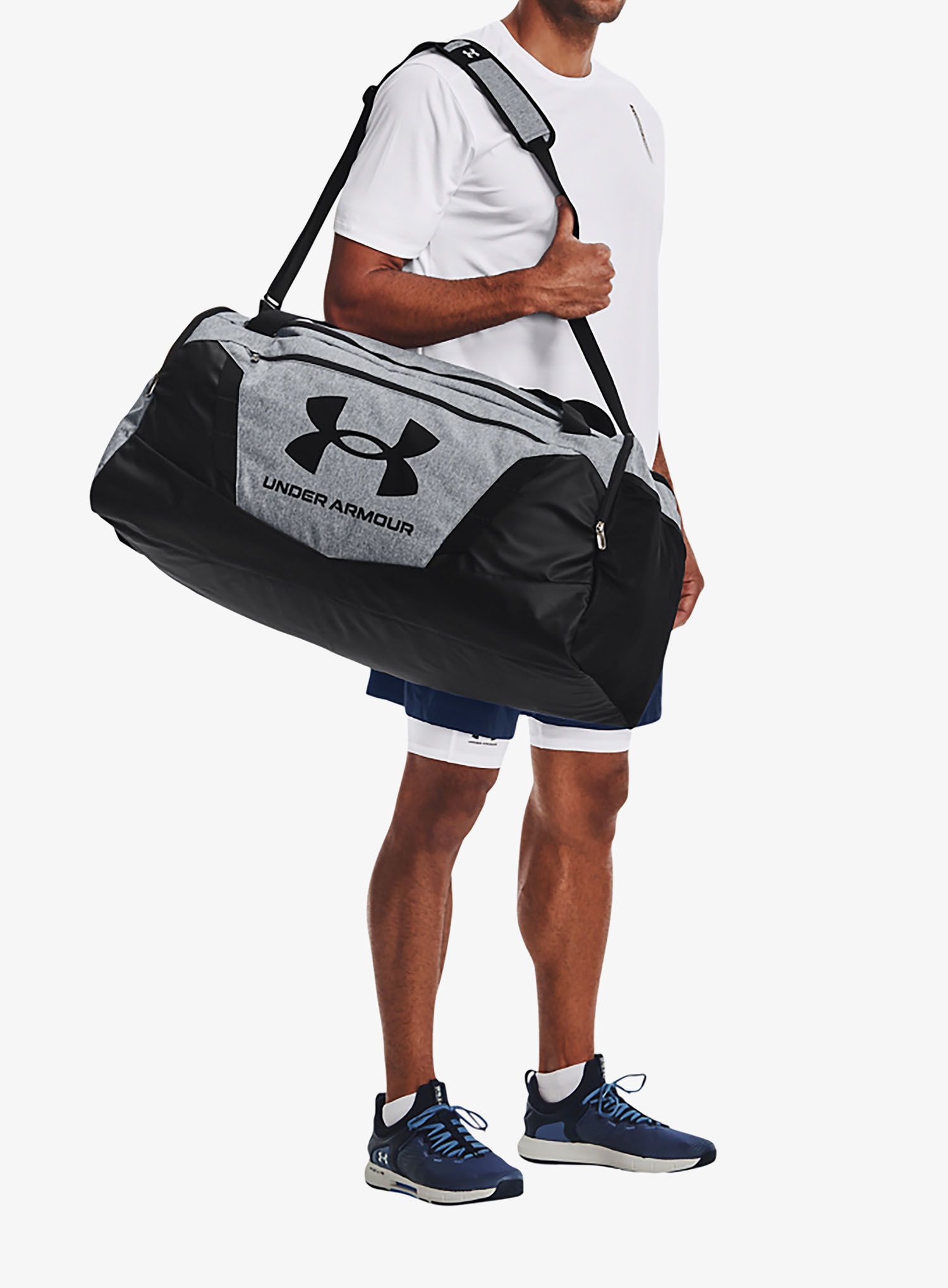 Taška Under Armour UA Undeniable 5.0 Duffle LG - pitch gray medium hthr/black