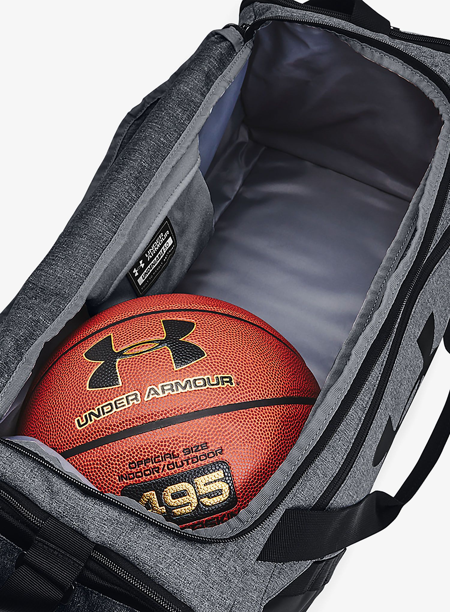 Taška Under Armour UA Undeniable 5.0 Duffle SM - pitch gray medium hthr/black