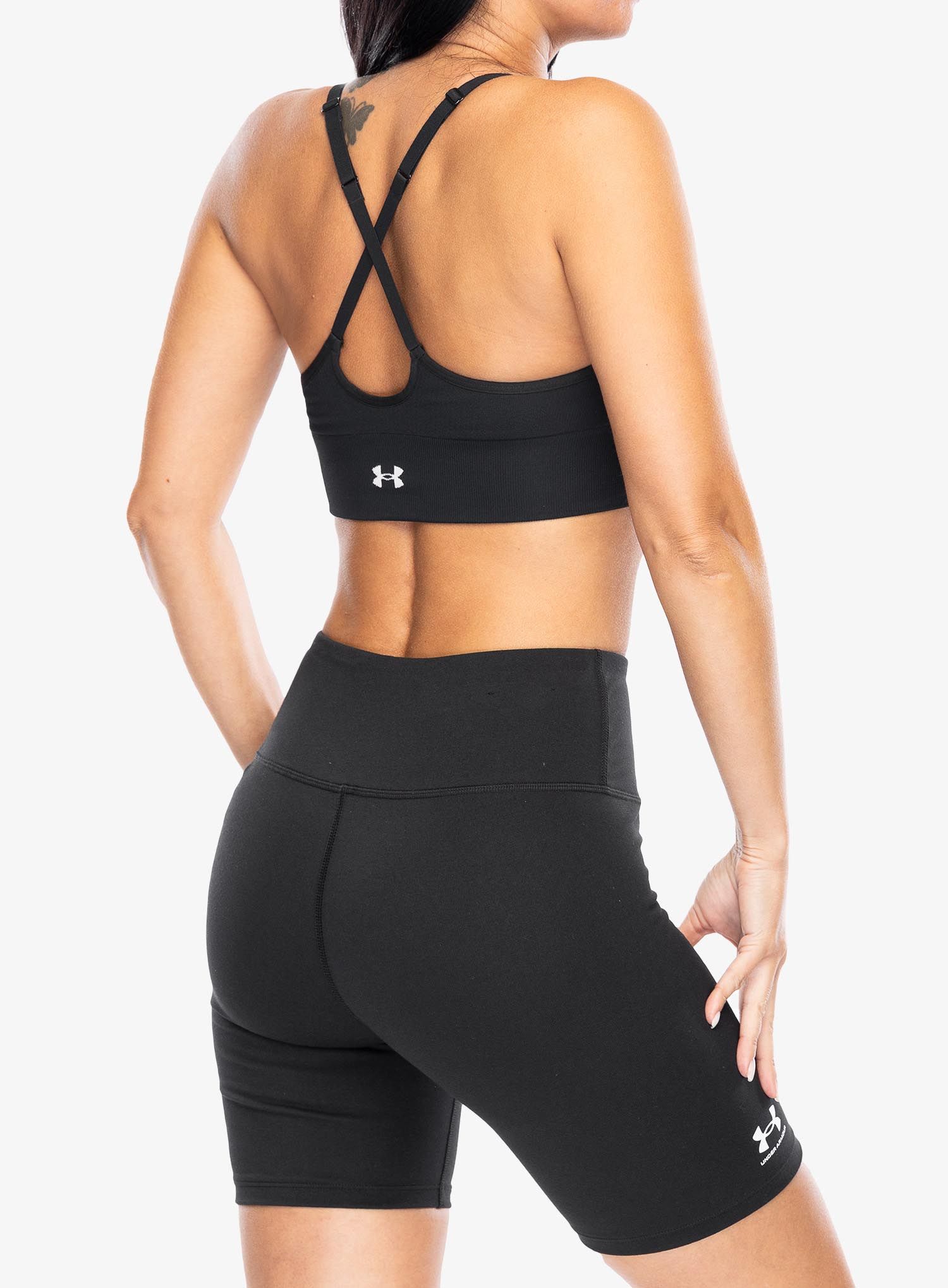 Sportovní podprsenka Under Armour UA Vanish Seamless Low Bra - black/white