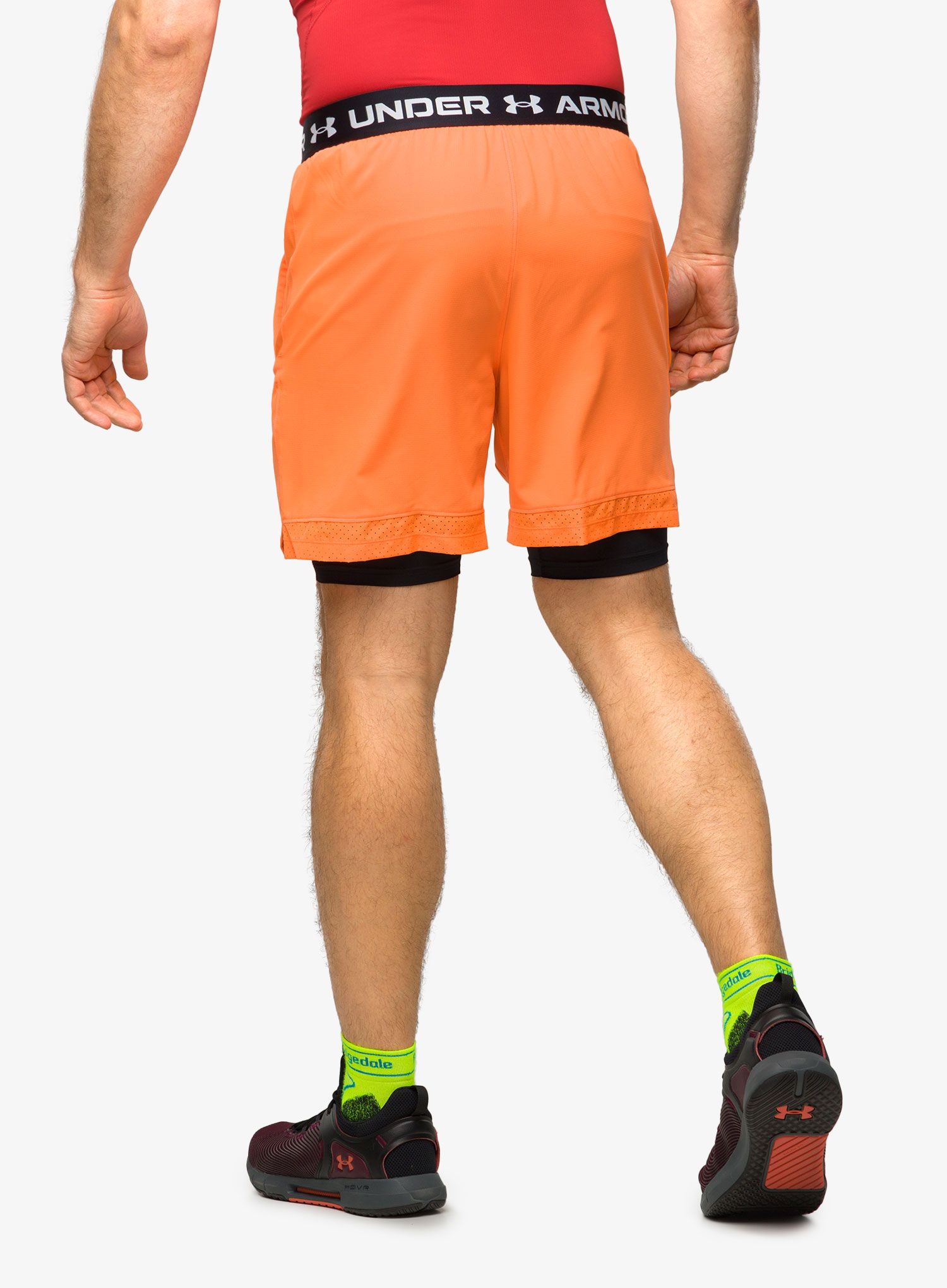 Kraťasy Under Armour UA Vanish Woven 2in1 Sts - orange blast/black/white